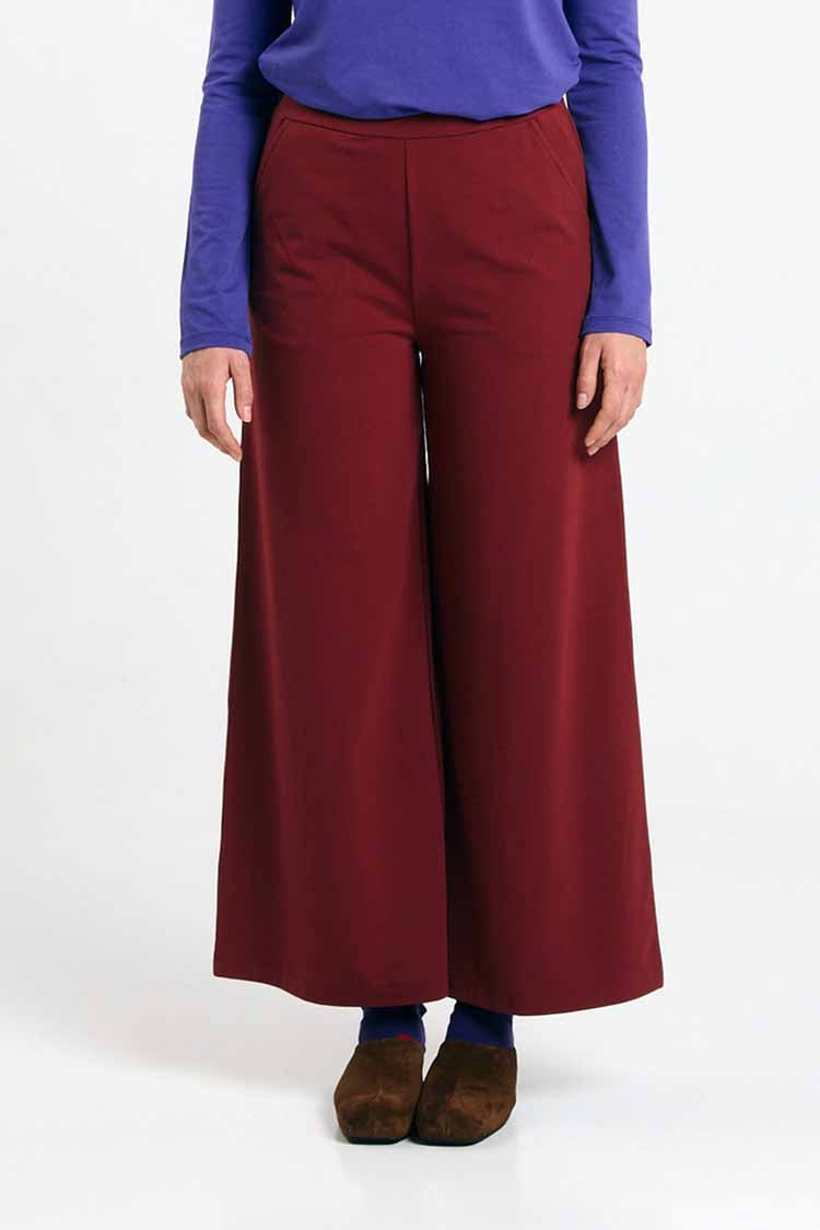 SUITE13LAB Damen vegan Hose Palau Brick