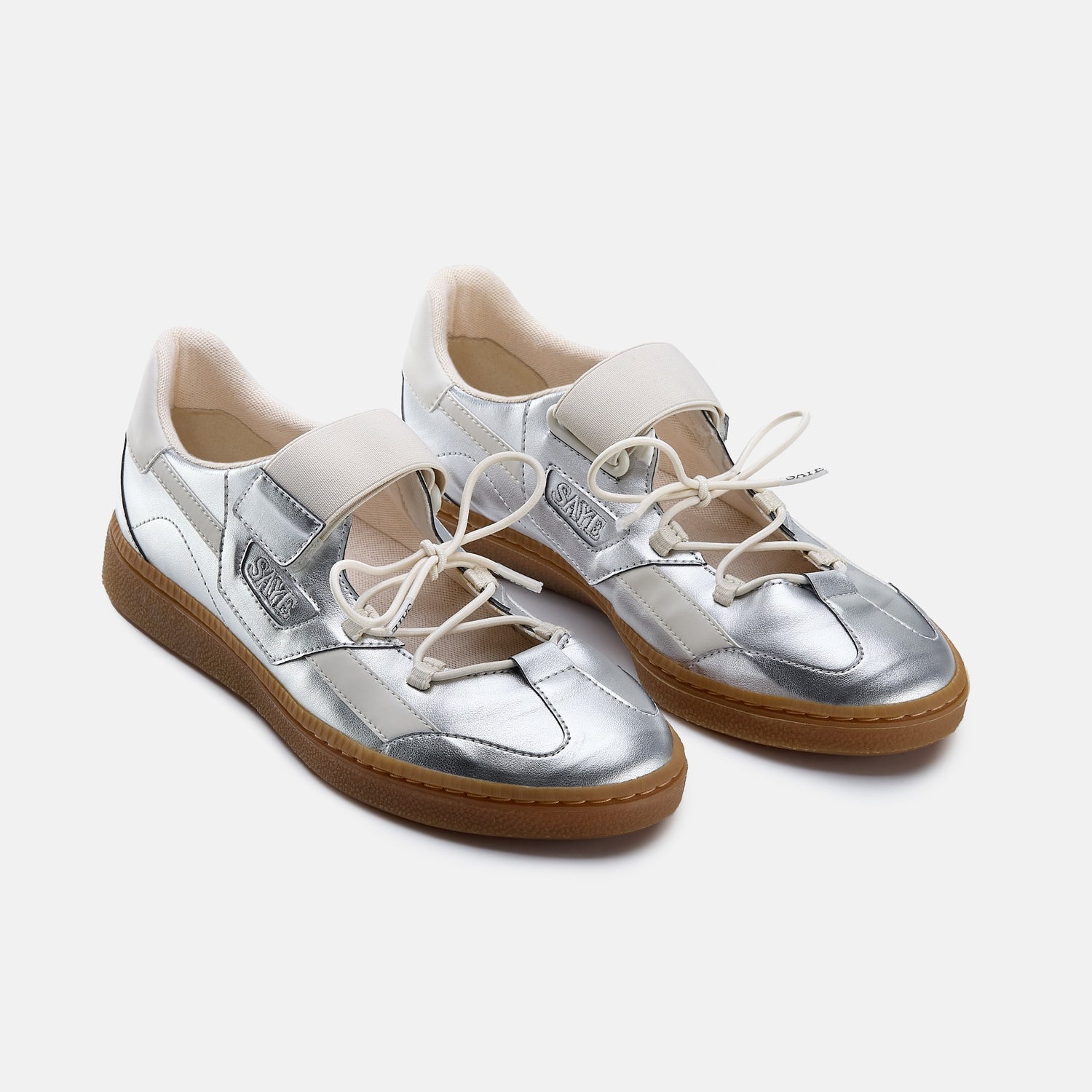 SAYE womens vegan Sneakers M70 Muse Silver