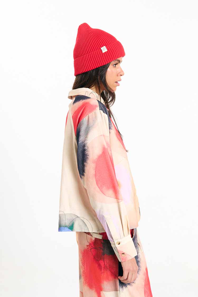 SUITE13LAB womens vegan Beanie Zion Red