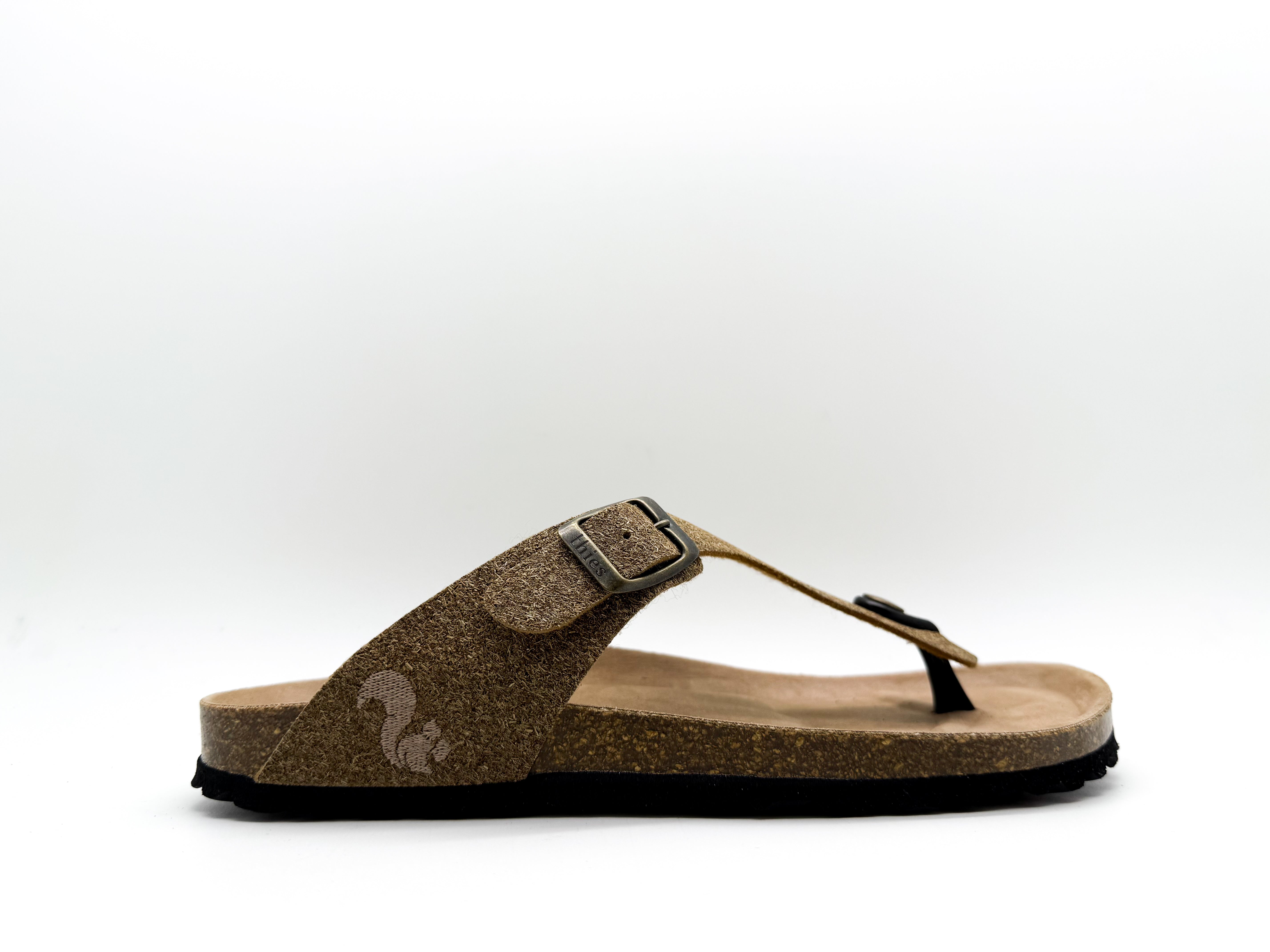 thies womens vegan Sandals Eco Thong Beige