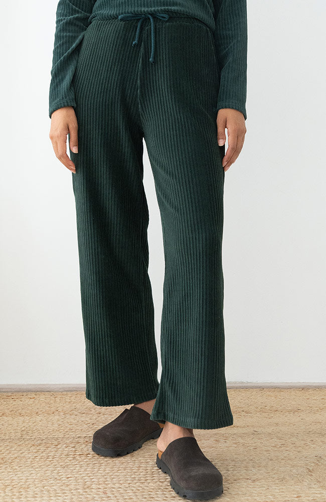 TWOTHIRDS womens vegan Pants Abruka Dark Green
