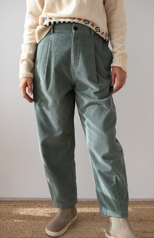TWOTHIRDS Damen vegan Hose Haruku Aus Cord Gr&Atilde;&frac14;n