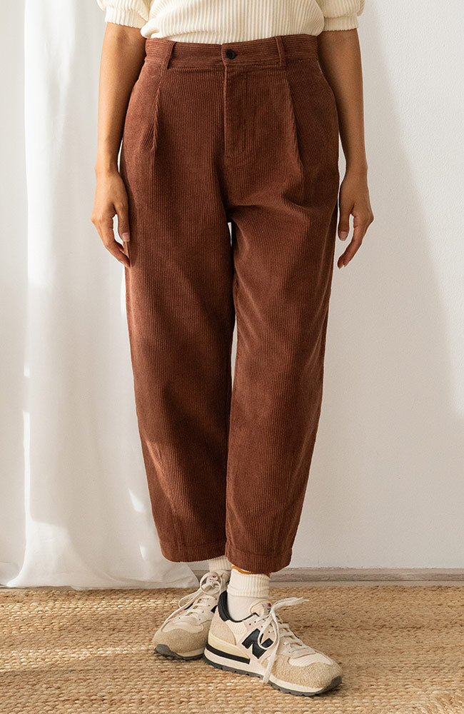 TWOTHIRDS Damen vegan Hose Haruku Aus Cord Farbe Cappuccino