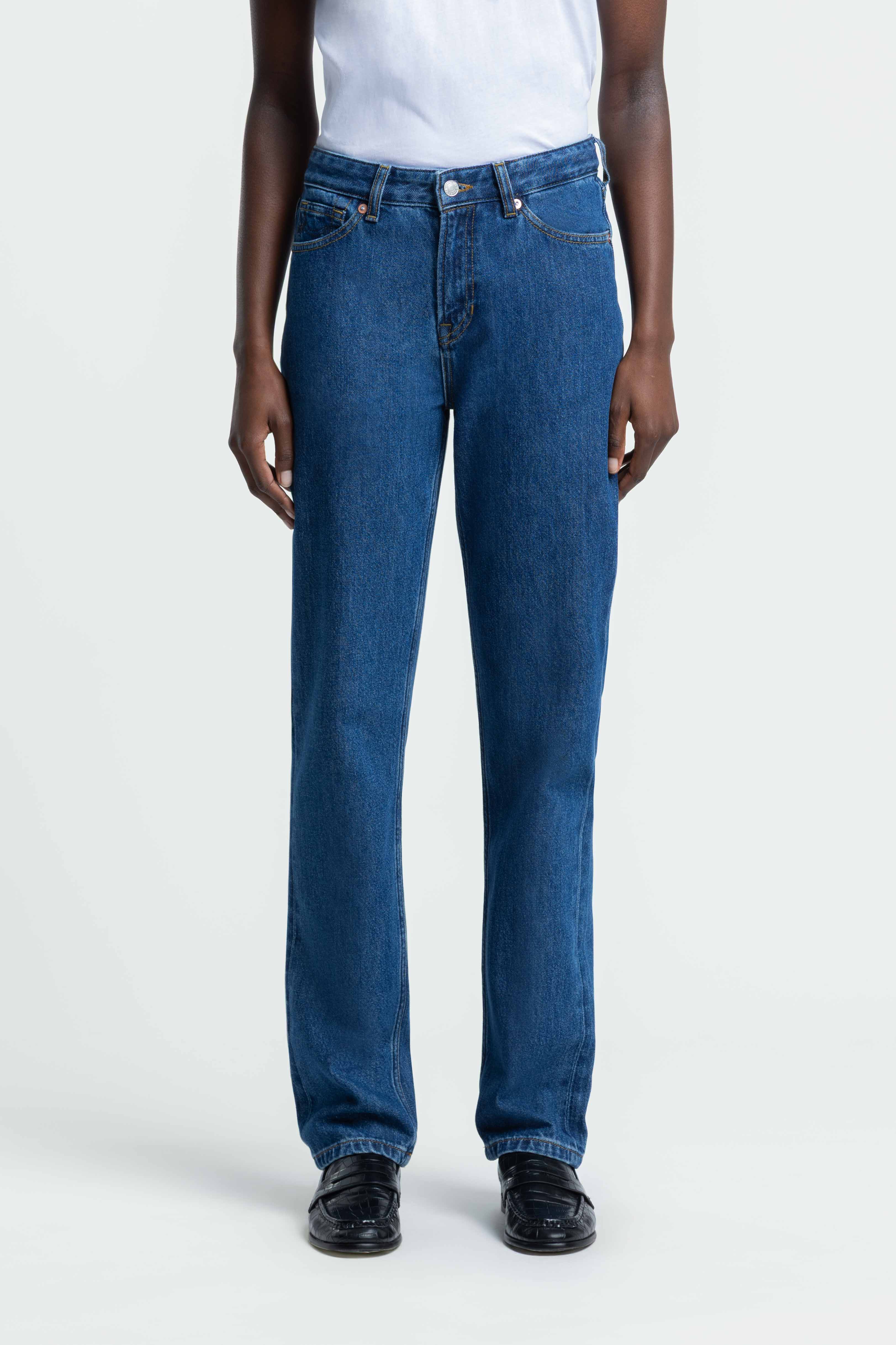 Kings Of Indigo Damen vegan Jeans Inoe Natur Dunkel Washed