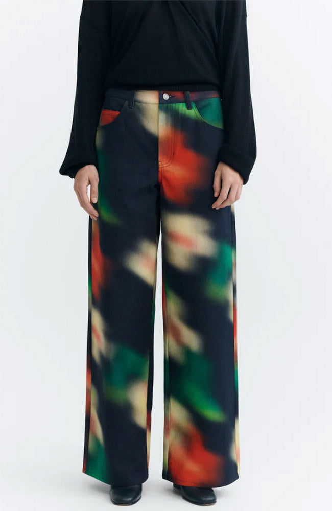 Thinking mu Damen vegan Hose Bloom Hedda Mehrfarbig