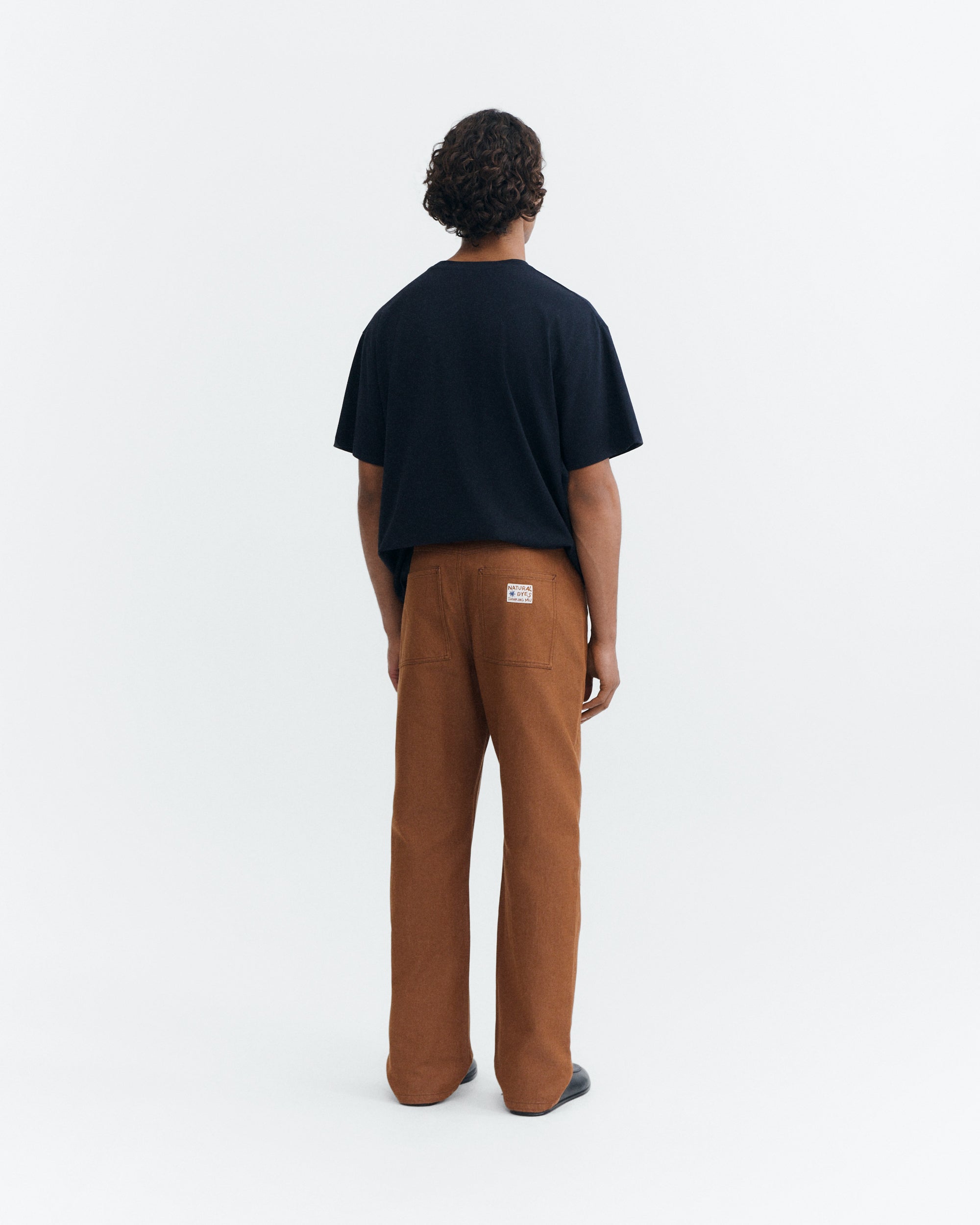 Thinking MU men vegan Jeans Stan Natural Brown Dye