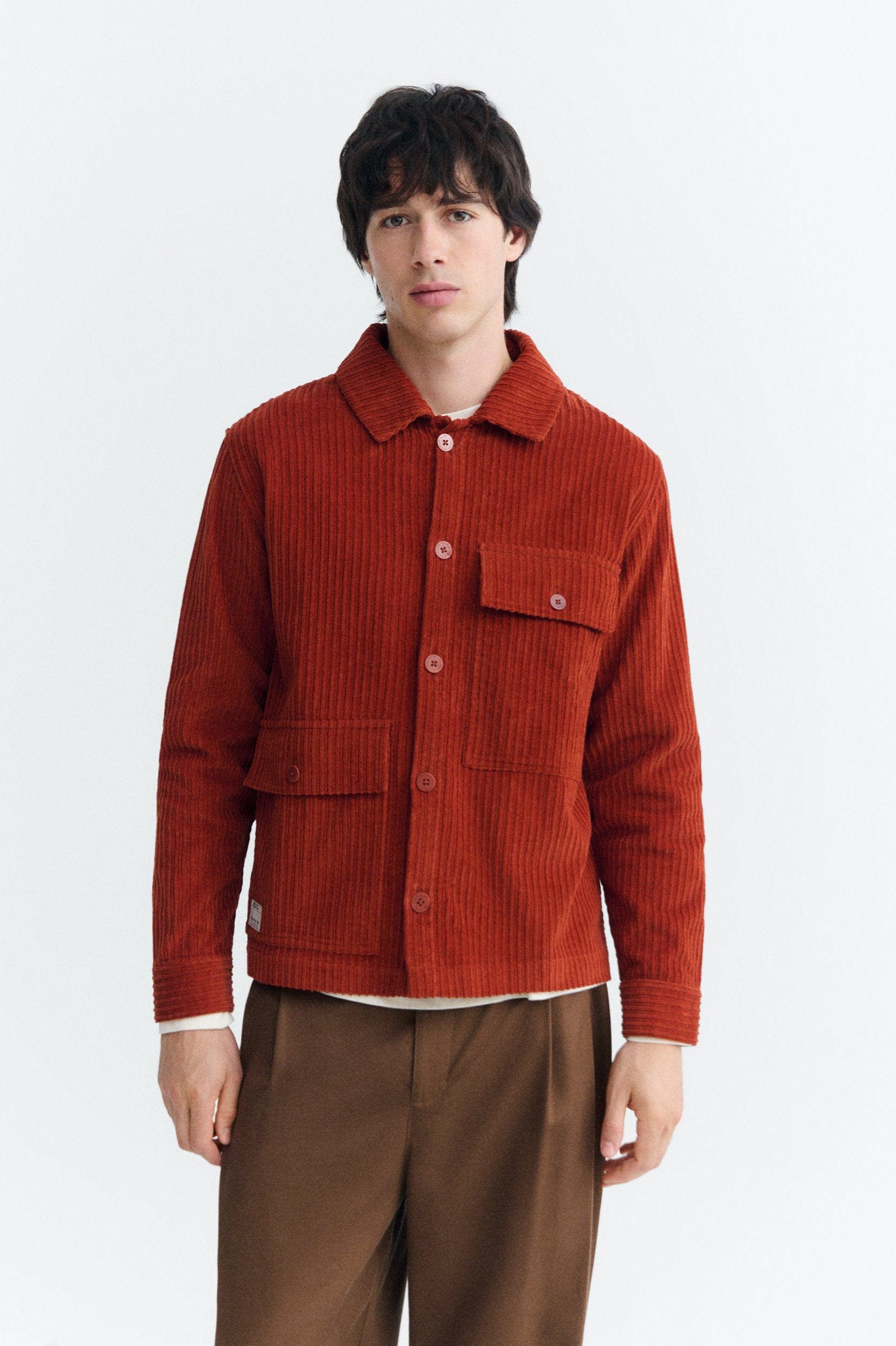 Thinking MU Herren vegan Jacke Gabin Leicht Orange
