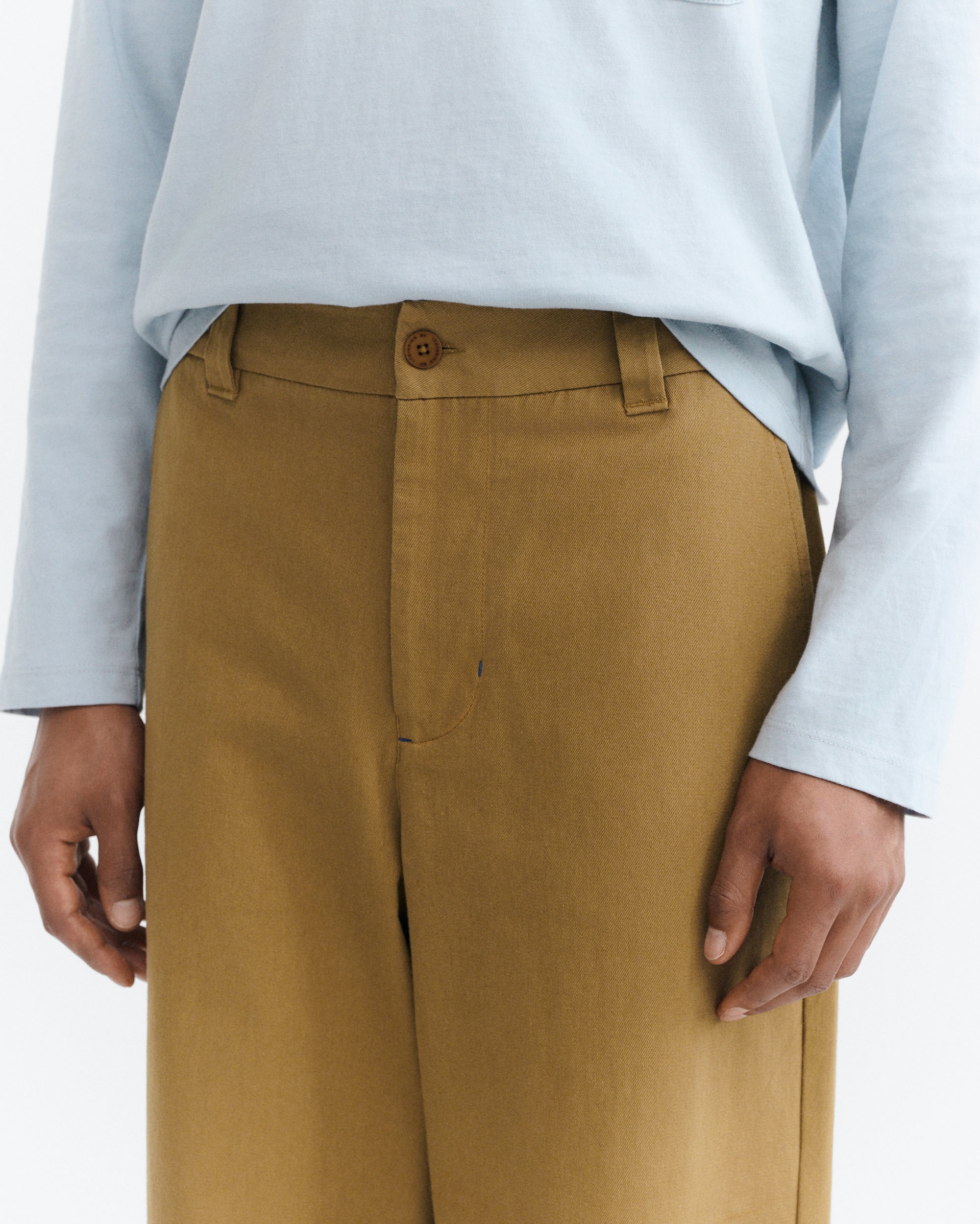 Thinking MU men vegan Pants Marc Loose Brown