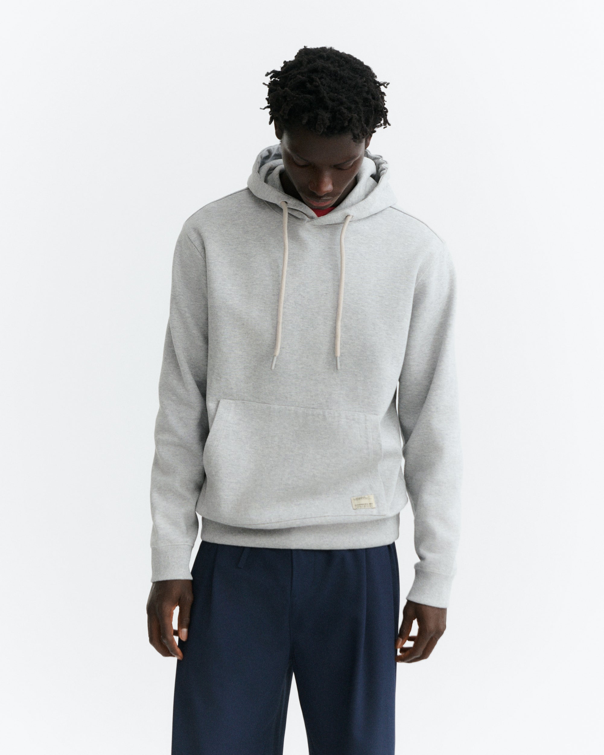 Thinking MU men vegan Hoodie Saul Pyrenees Grey Melange