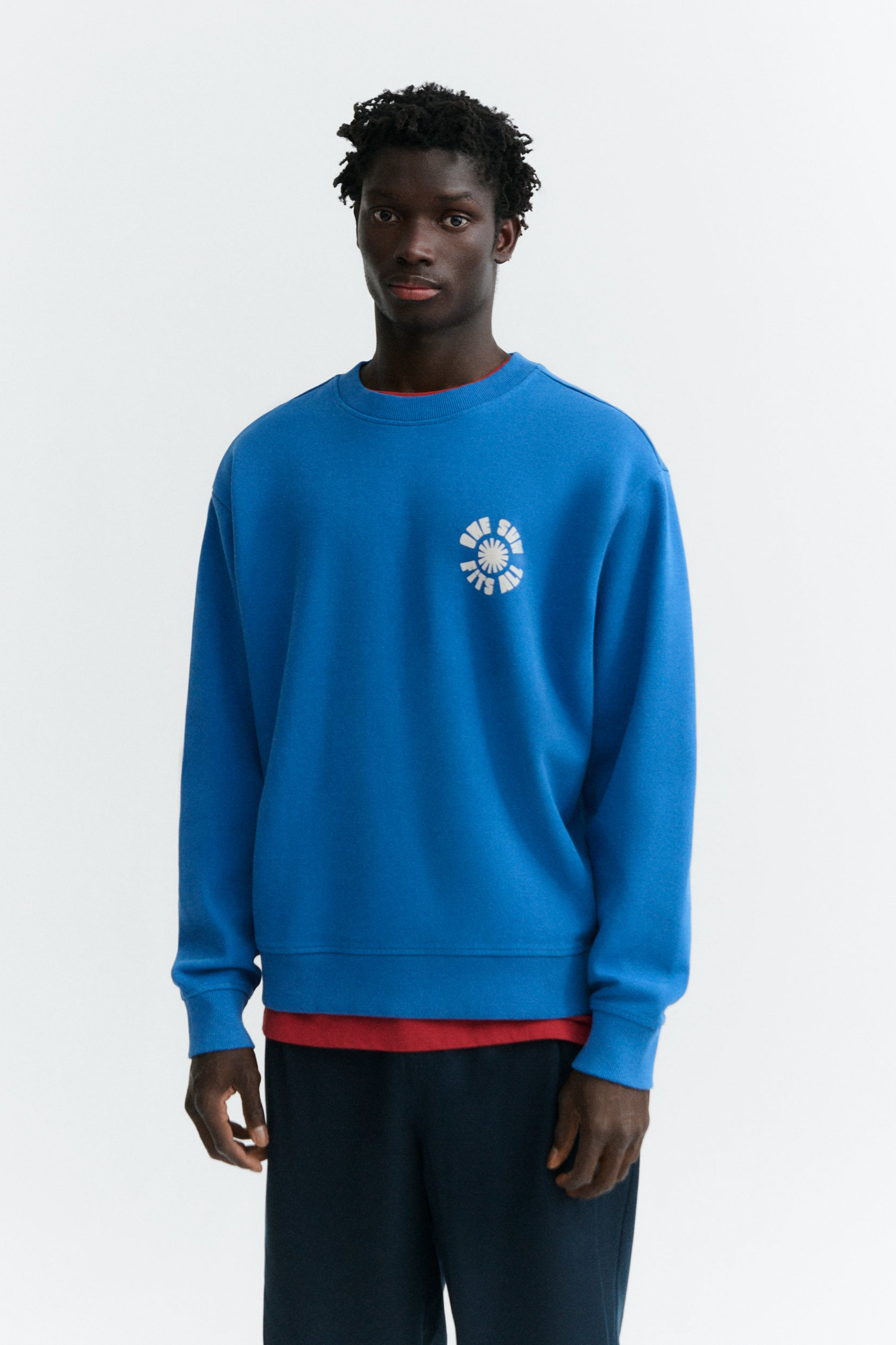 Thinking mu Herren vegan Sweatshirt One Sun Von Leon Blue