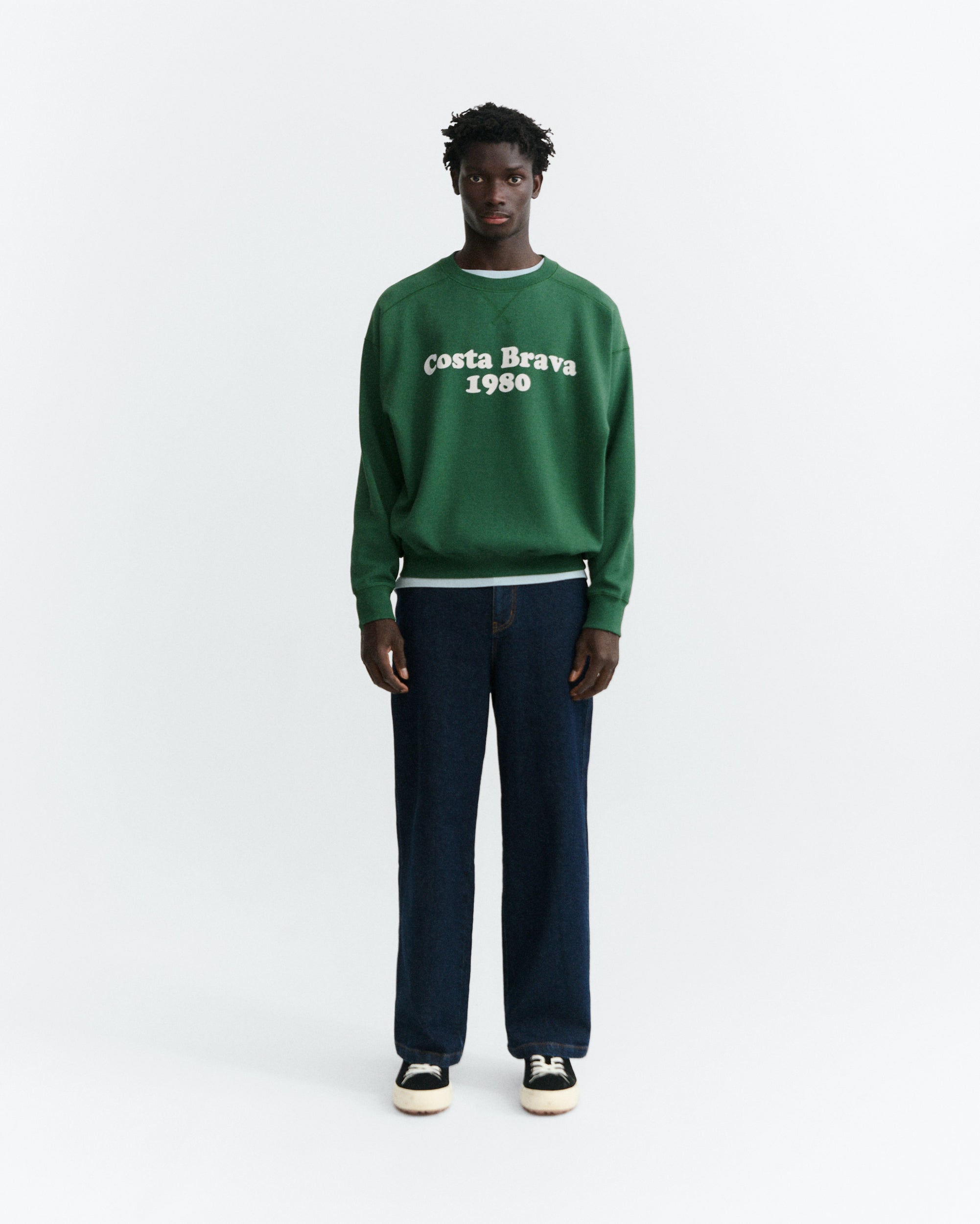 Thinking MU men vegan Sweatshirt Jadewon Costa Brava Dark Green