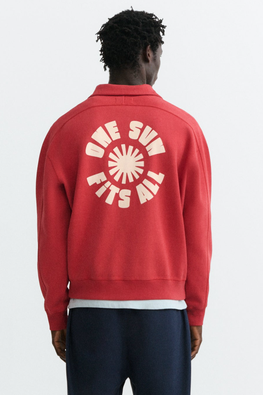 Thinking MU men vegan Sweatshirt One Sun Pipo Red