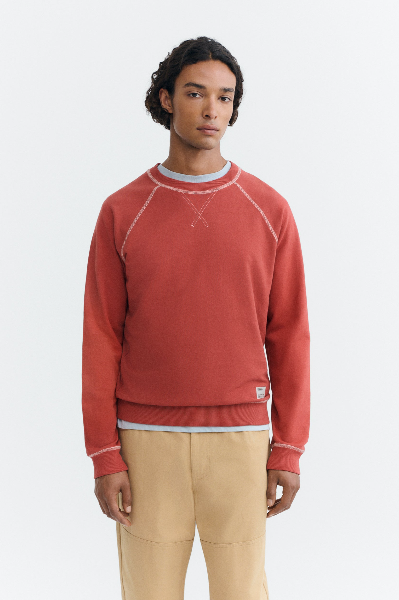 Thinking mu Herren vegan Sweatshirt Gorka Rot