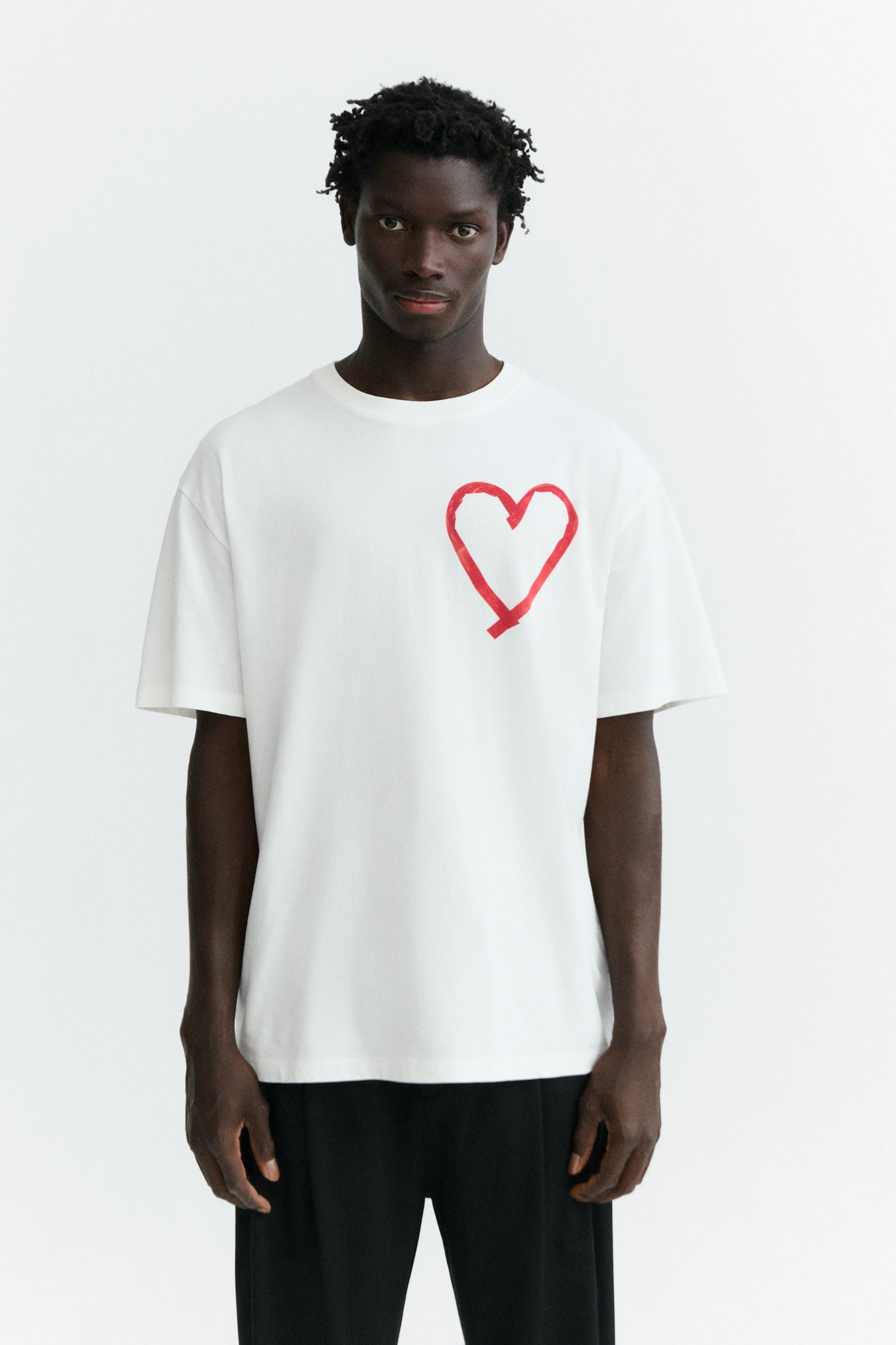 Thinking mu Herren vegan T-Shirt Aaron Heart Tape Wei&Atilde;Ÿ