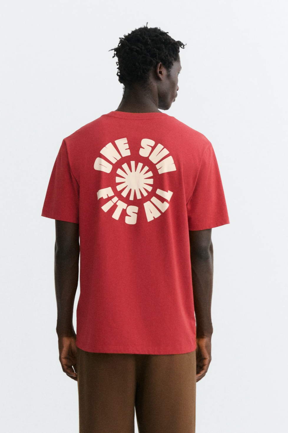 Thinking mu Herren vegan T-Shirt One Sun Zach Rot