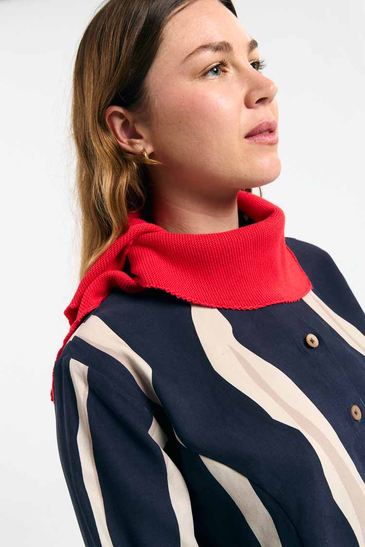 SUITE13LAB womens vegan Scarf Alma Red