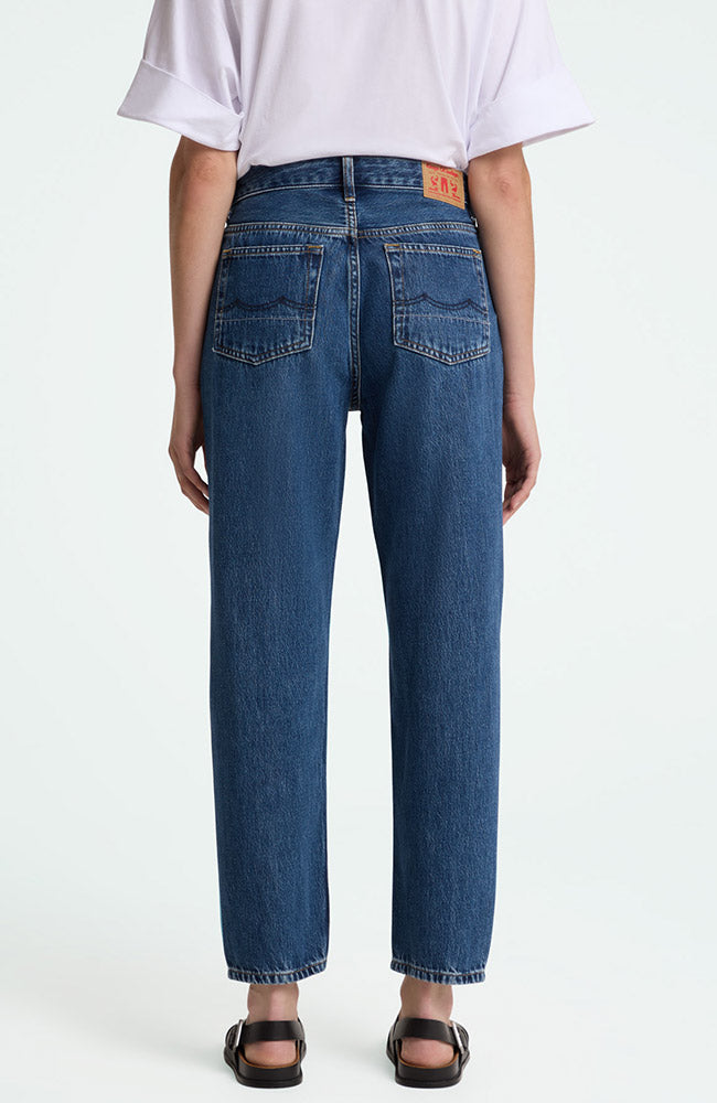 Kings of Indigo womens vegan Jeans Caroline Lewisborow Mid Washed Blue