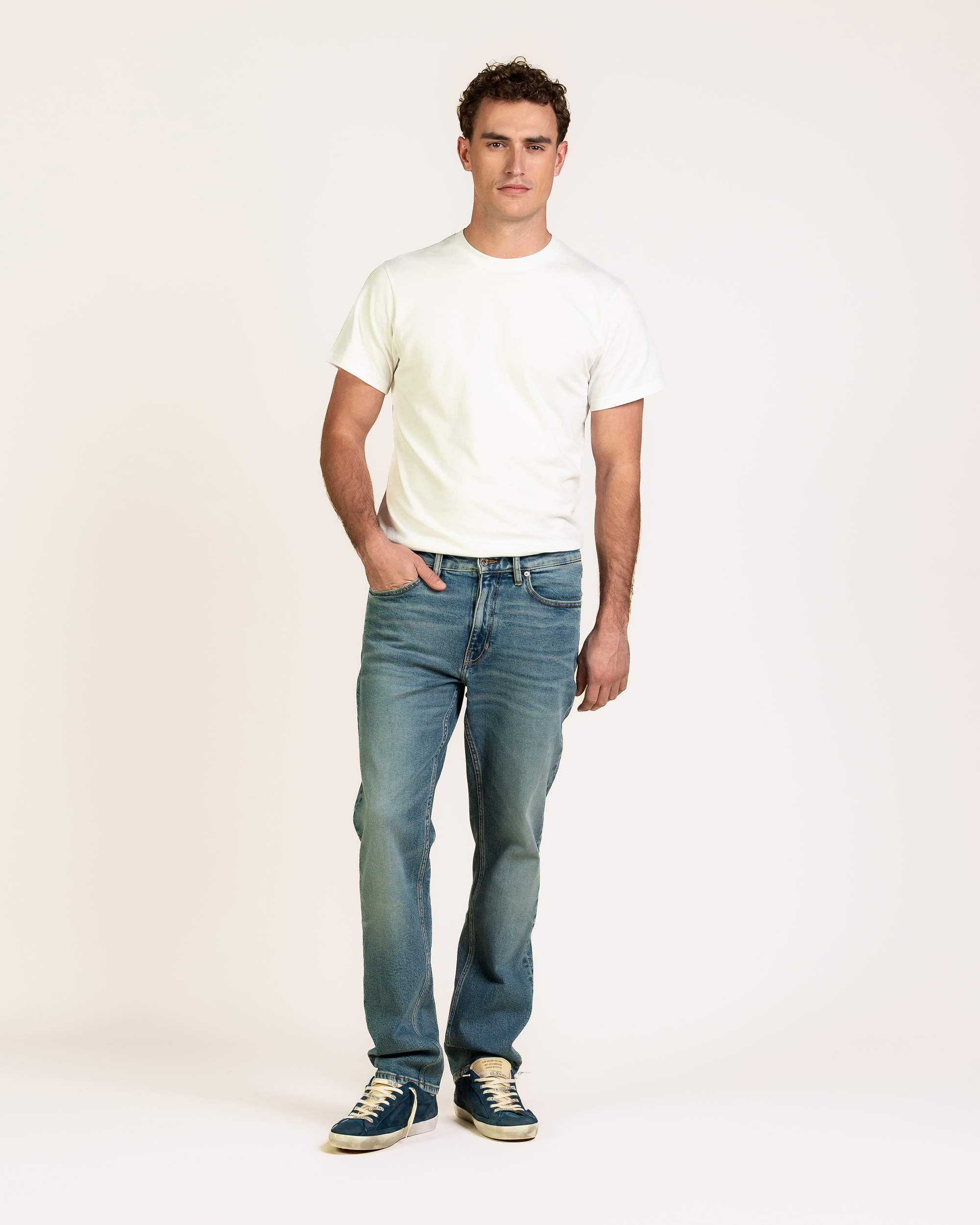 Kuyichi men vegan Jeans Scott Regular Foundry Blue