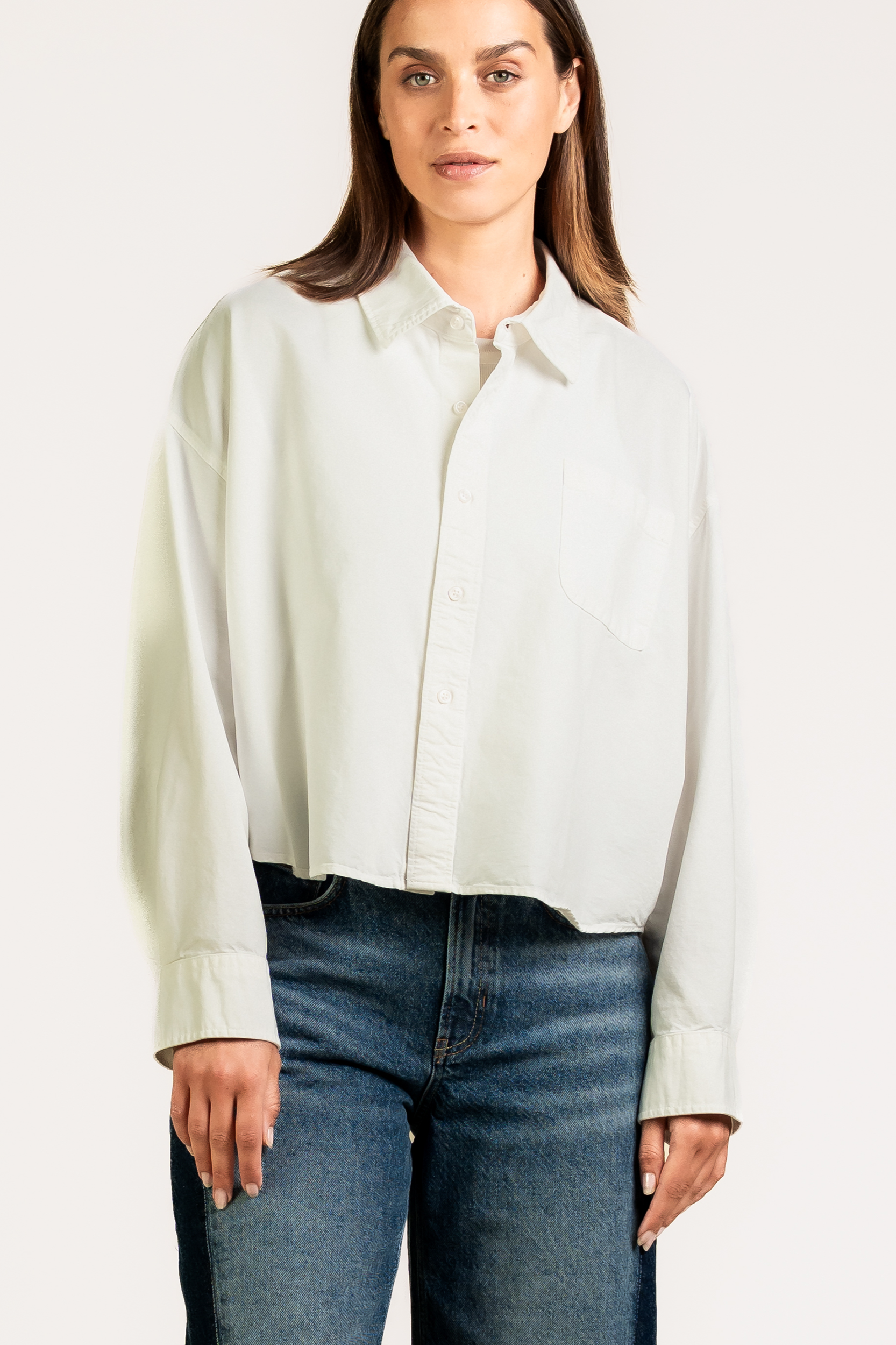Kuyichi womens vegan Blouse Bonnie White