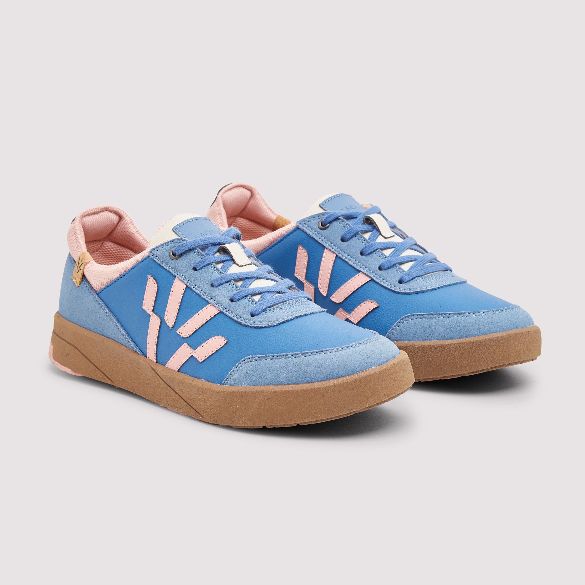 SAOLA womens vegan Sneakers Women Cali Blue/ Rose