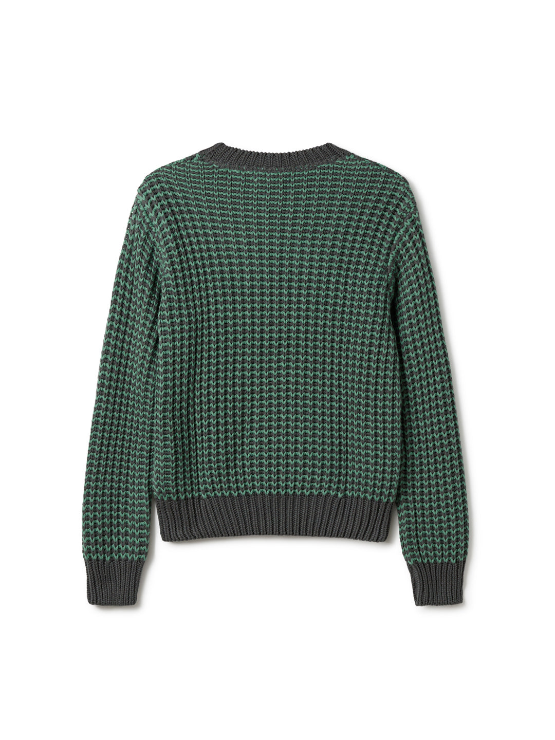TWOTHIRDS womens vegan Sweater Katiu Bicolour Deep Lake