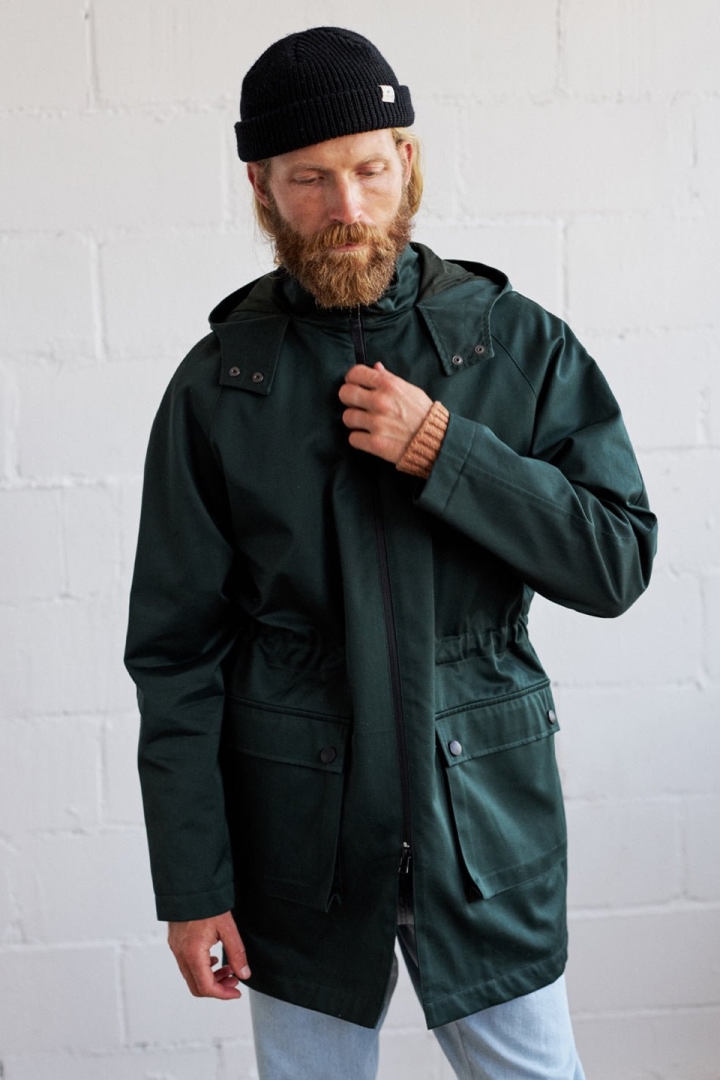 TWOTHIRDS men vegan Parka Bicker Dark Green