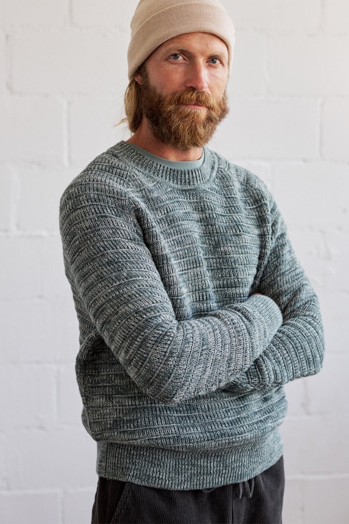TWOTHIRDS Herren vegan Pullover Lolland Mehrfarbig Gr&Atilde;&frac14;n