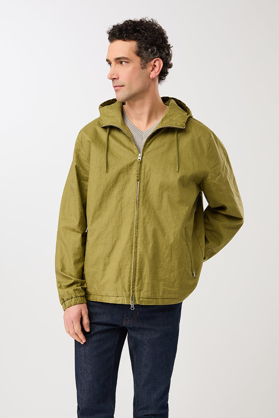 LangerChen men vegan Jacket Short Green Olive