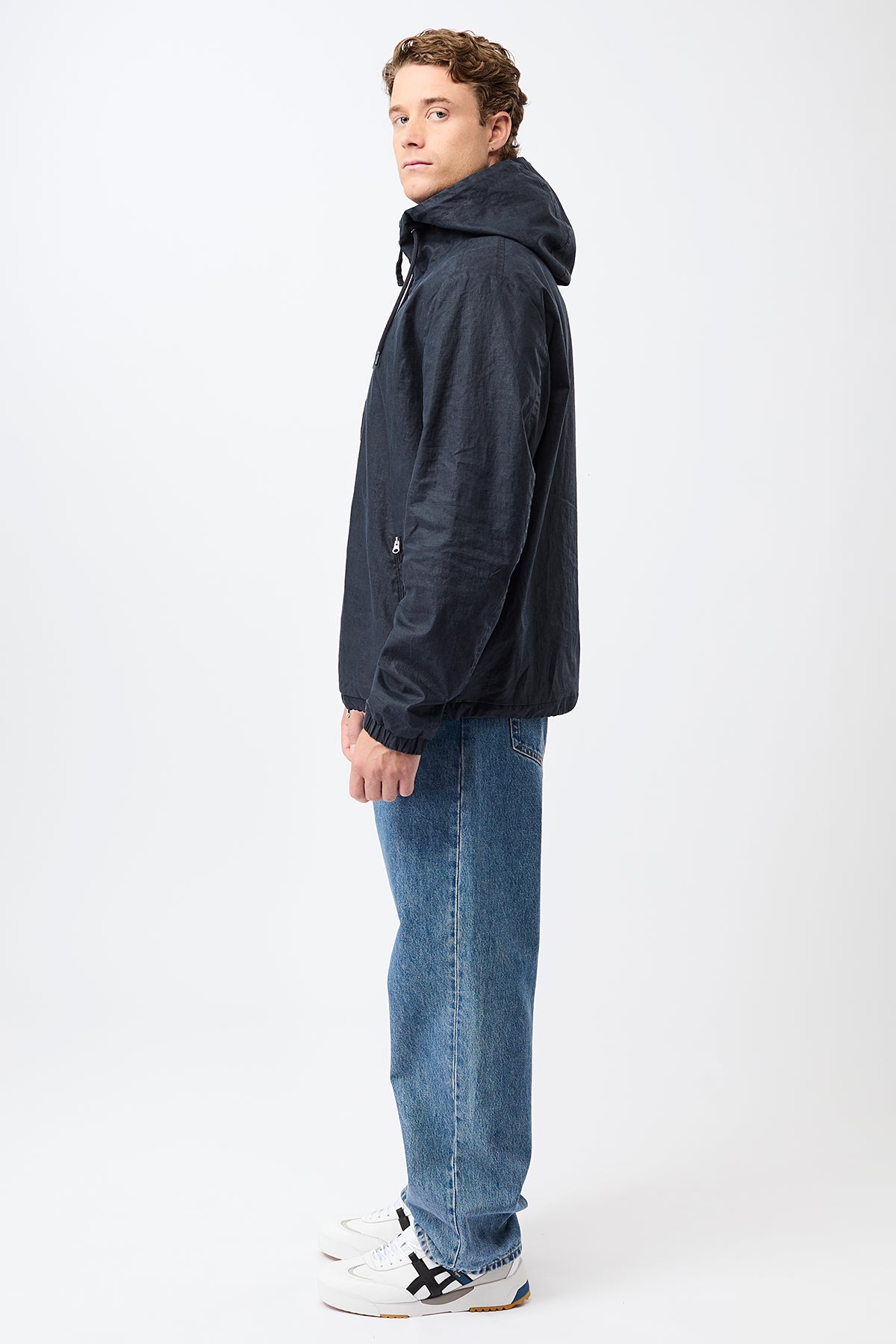 LangerChen men vegan Jacket Short Navy