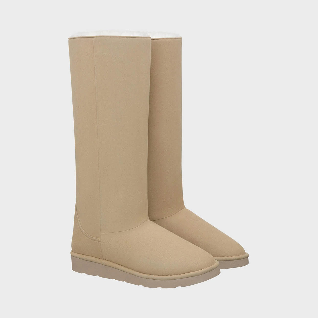 The New Orchard womens vegan Boots Classic Long Natural Beige