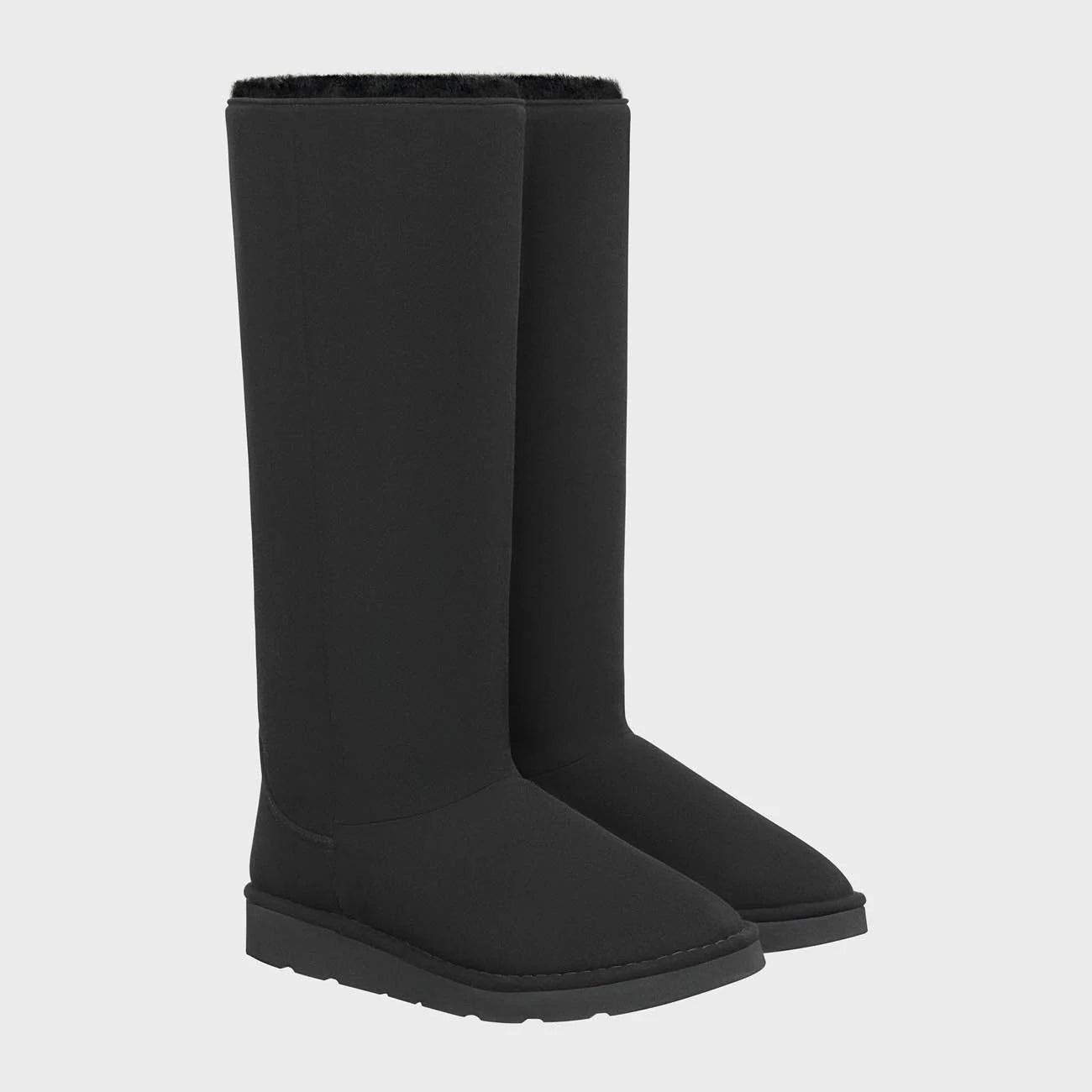 The New Orchard womens vegan Boots Classic Long Charcoal Black