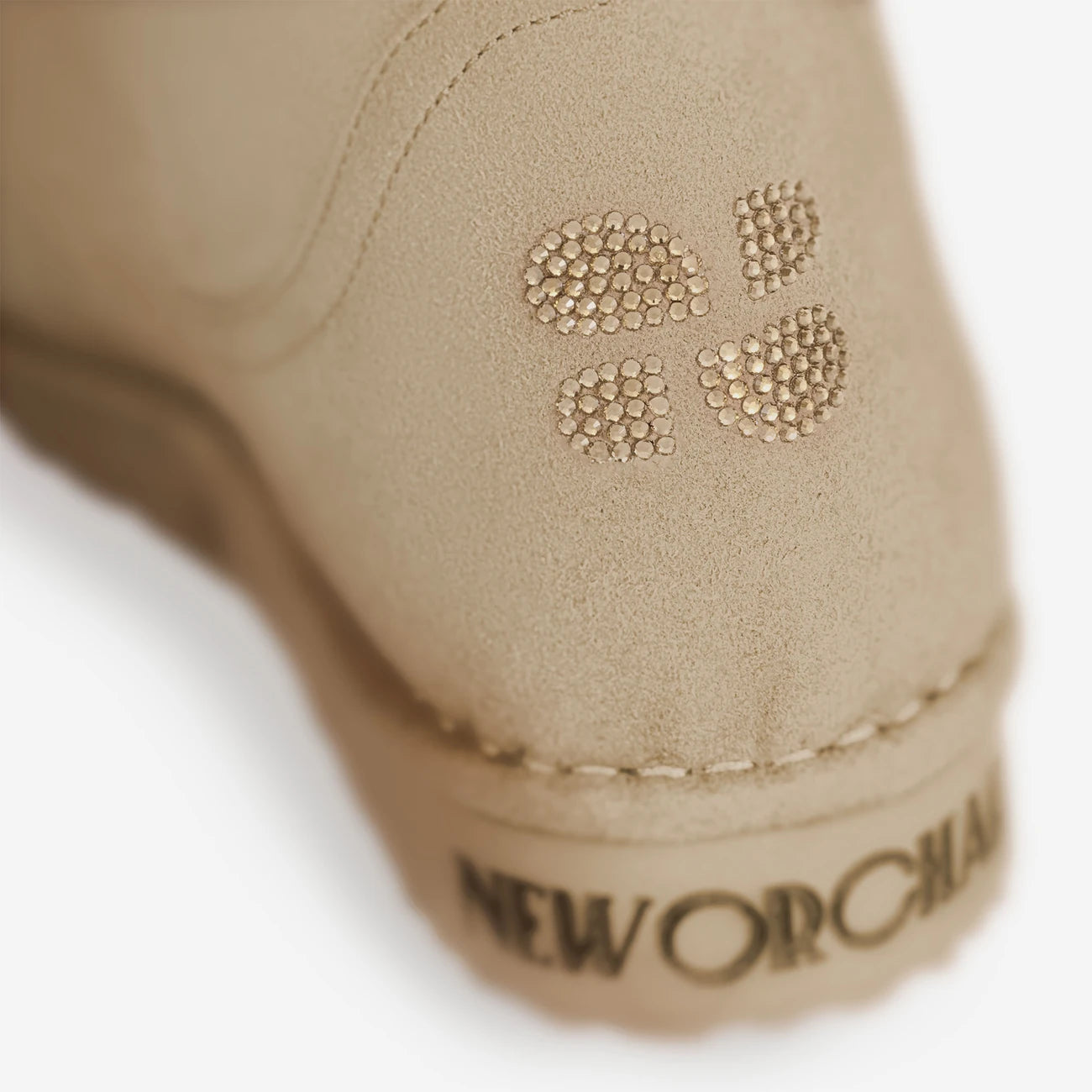 The New Orchard womens vegan Boots Classic Long Natural Beige Crystal