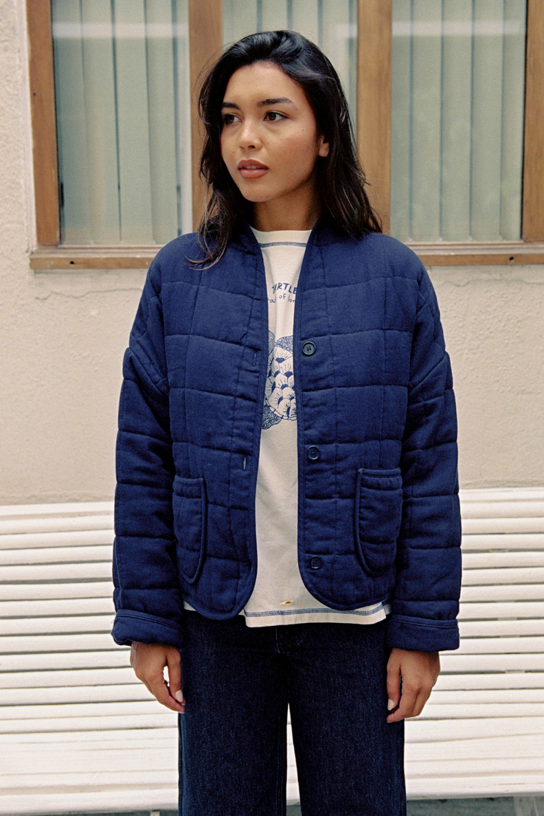 NÃ©nÃ©s Damen vegan Jacke Maia Blau