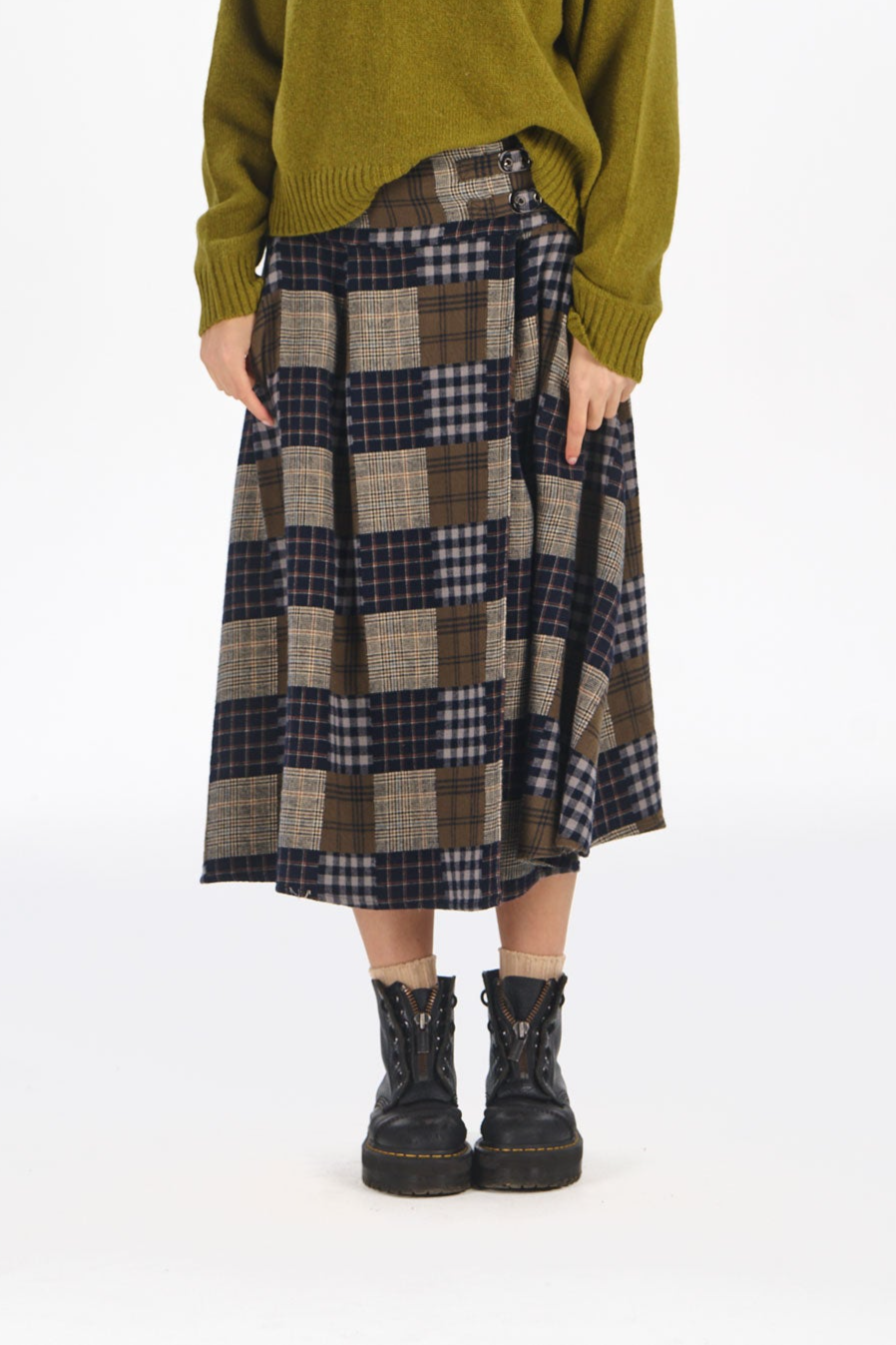 KOMODO womens vegan Skirt Harriet Navy Mish Mash