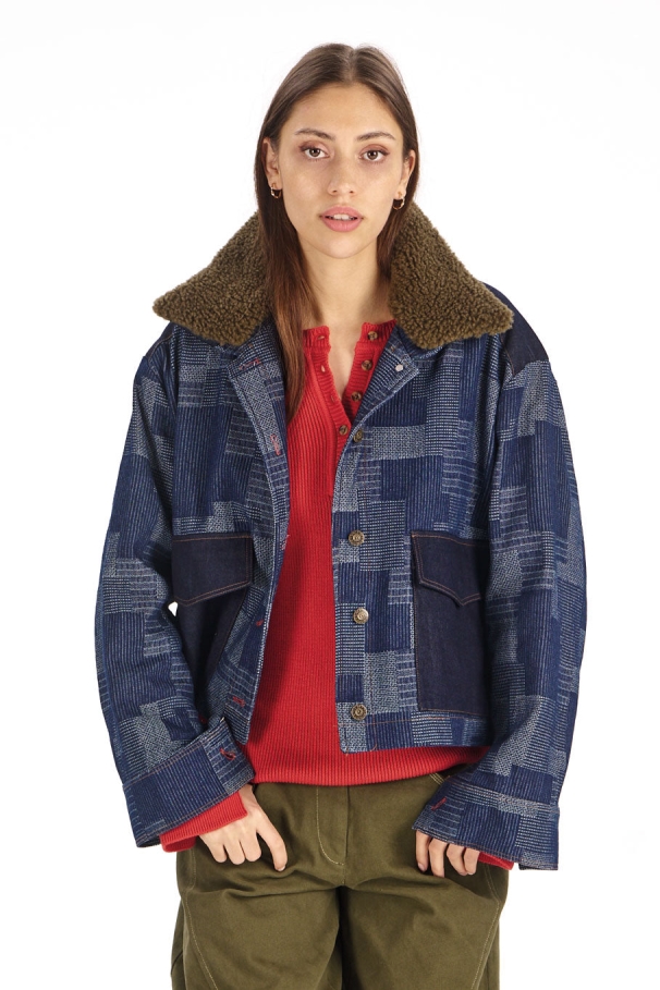 KOMODO Damen vegan Jacke Raffie Artisanal Denim