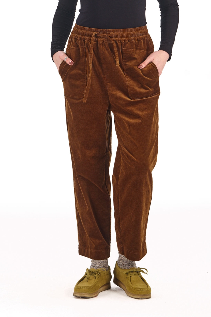 KOMODO Damen vegan Hose Dream Aus Cord Farbe Kastanie