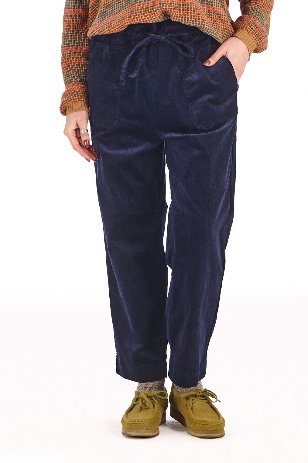 KOMODO Damen vegan Hose Dream Aus Cord Marineblau