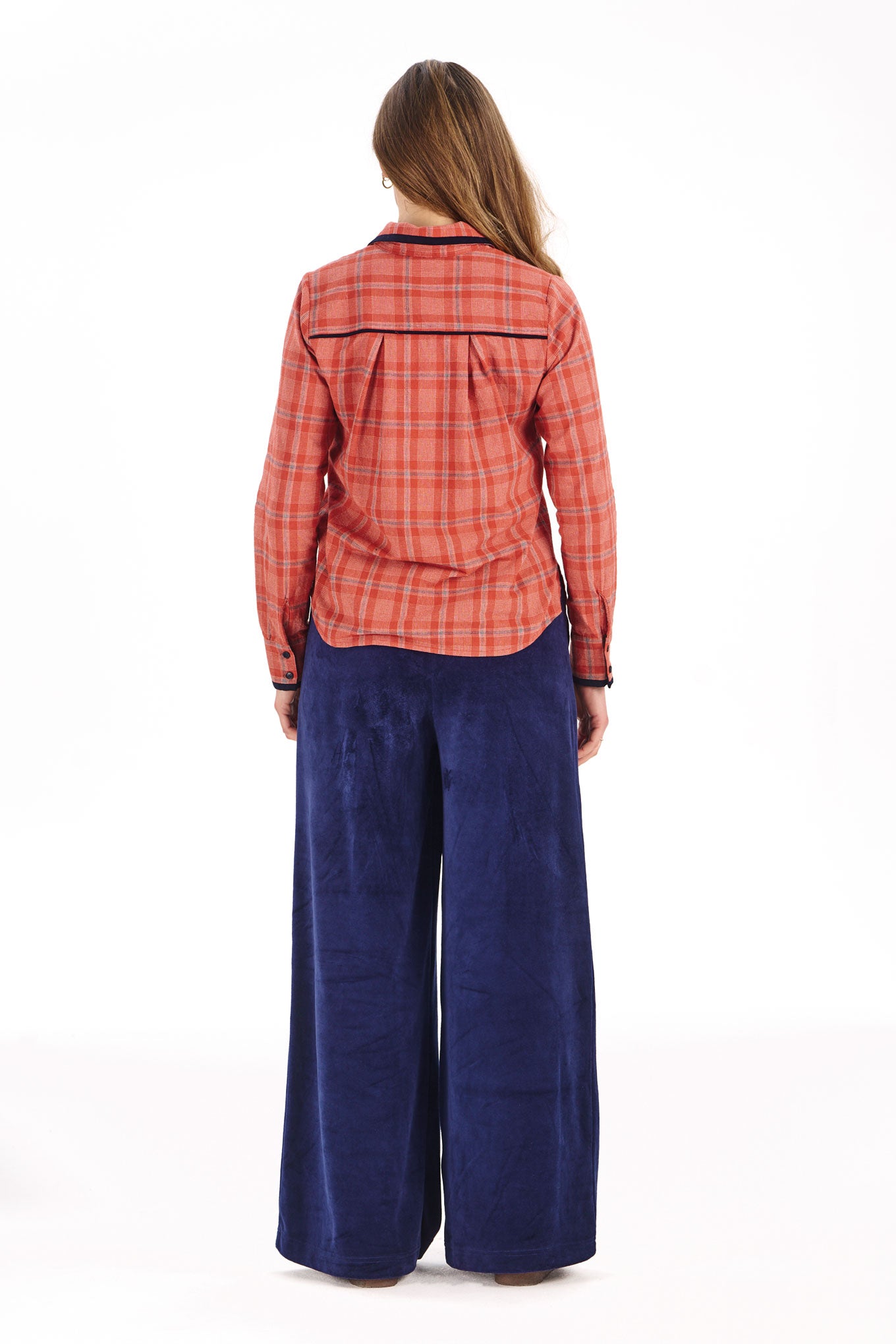 KOMODO womens vegan Shirt Kenji Red Check