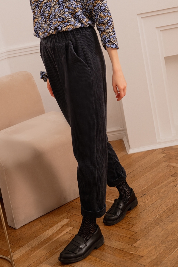 WiDDA Damen vegan Hose Sepp Blau