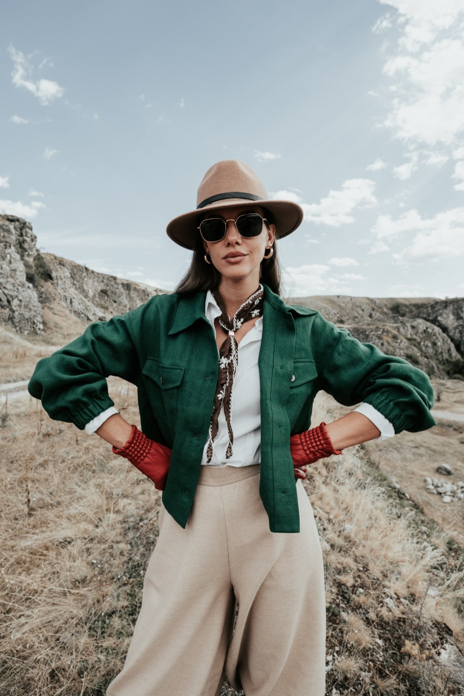 De IONESCU Damen vegan Jacke Sibiel WaldgrÃ¼n