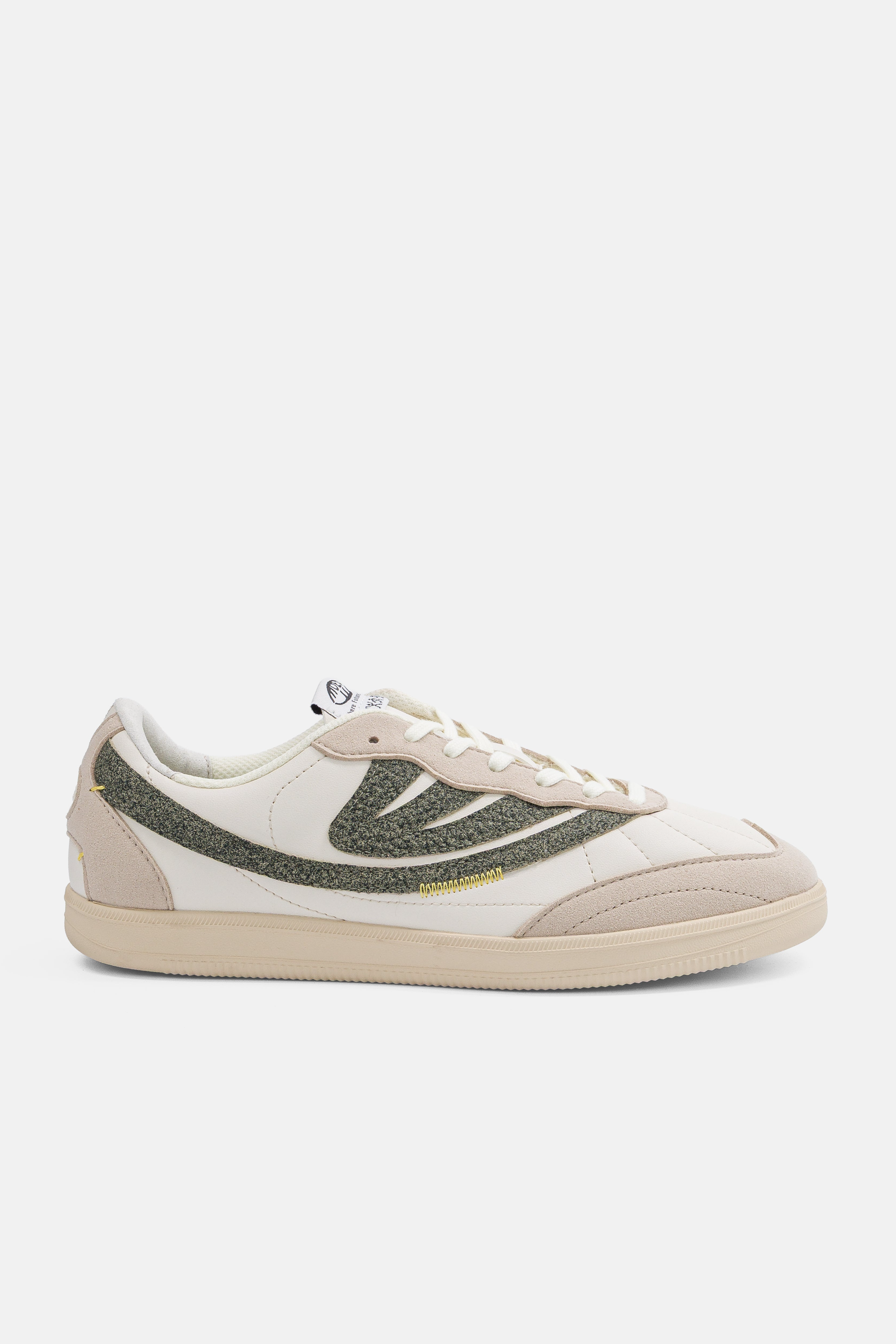 MoEa Herren vegan Sneaker Flow In Beige/Gr&Atilde;&frac14;n Pilz