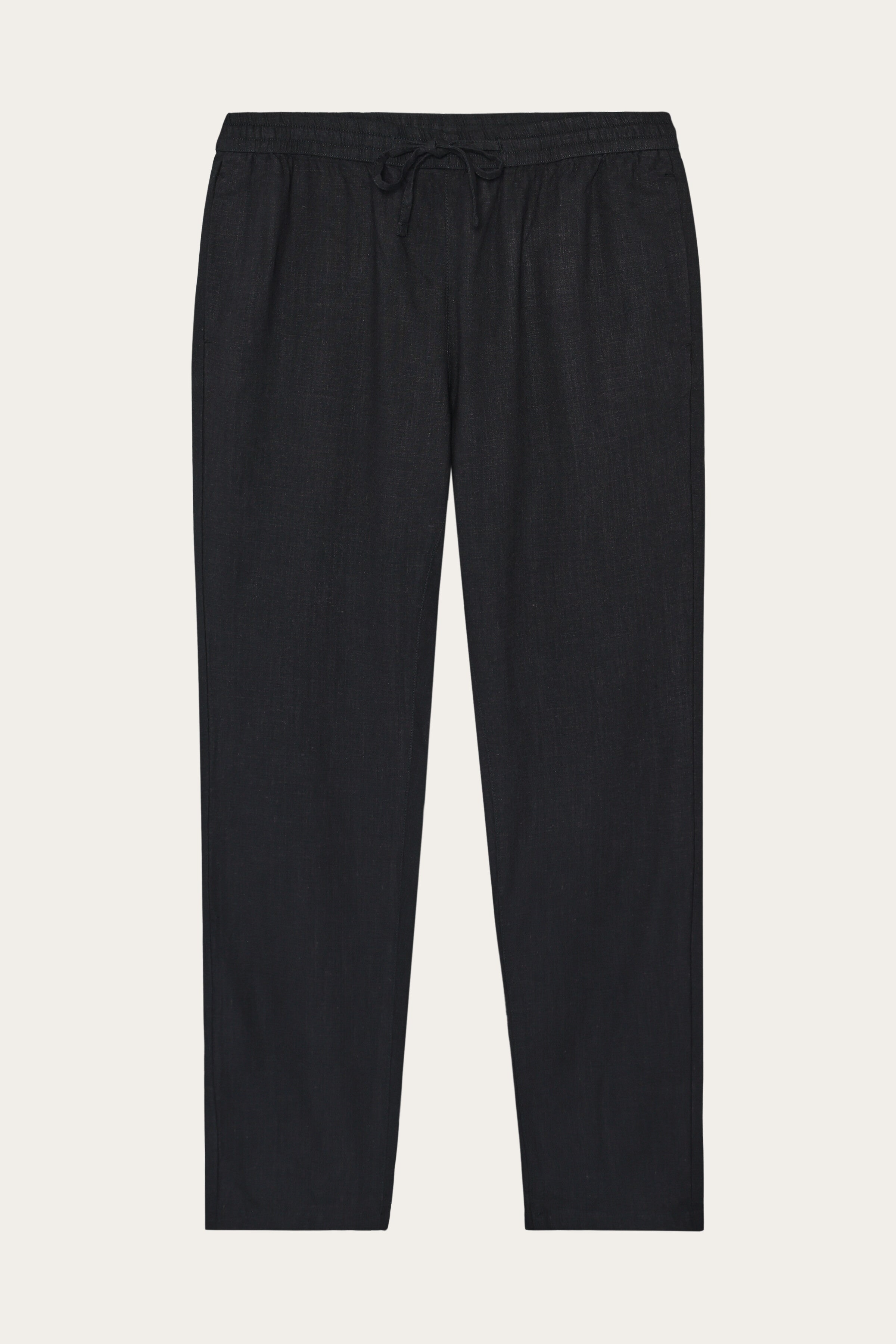 KnowledgeCotton Apparel men vegan Pants Tim Tapered Black Jet