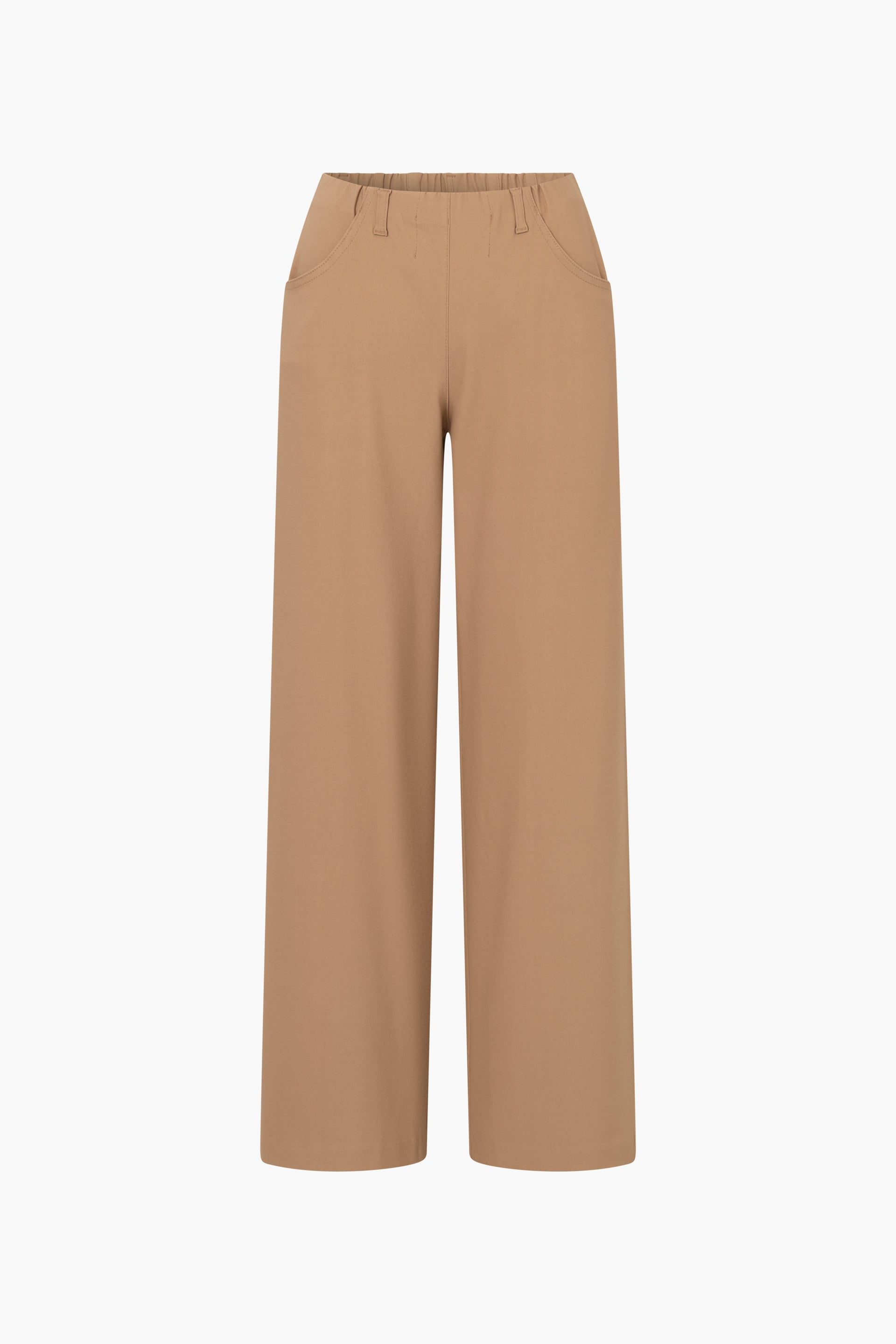LAURIE Damen vegan Hose Donna Locker Sitzend Kurz Farbe Nougat