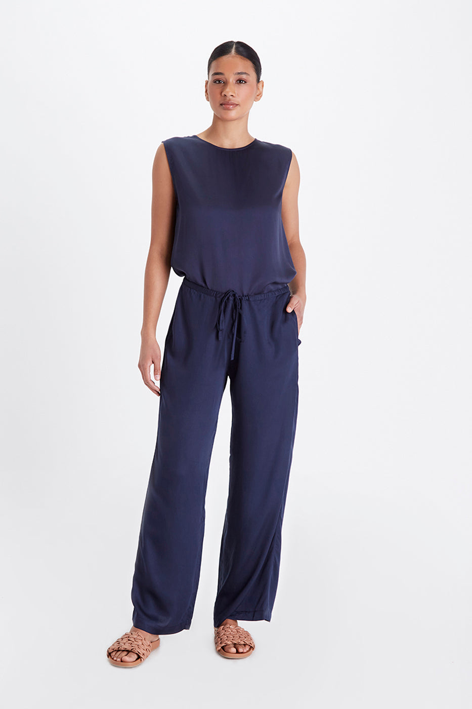 Neu Nomads womens vegan Pants Wide Leg Palazzo Midnight
