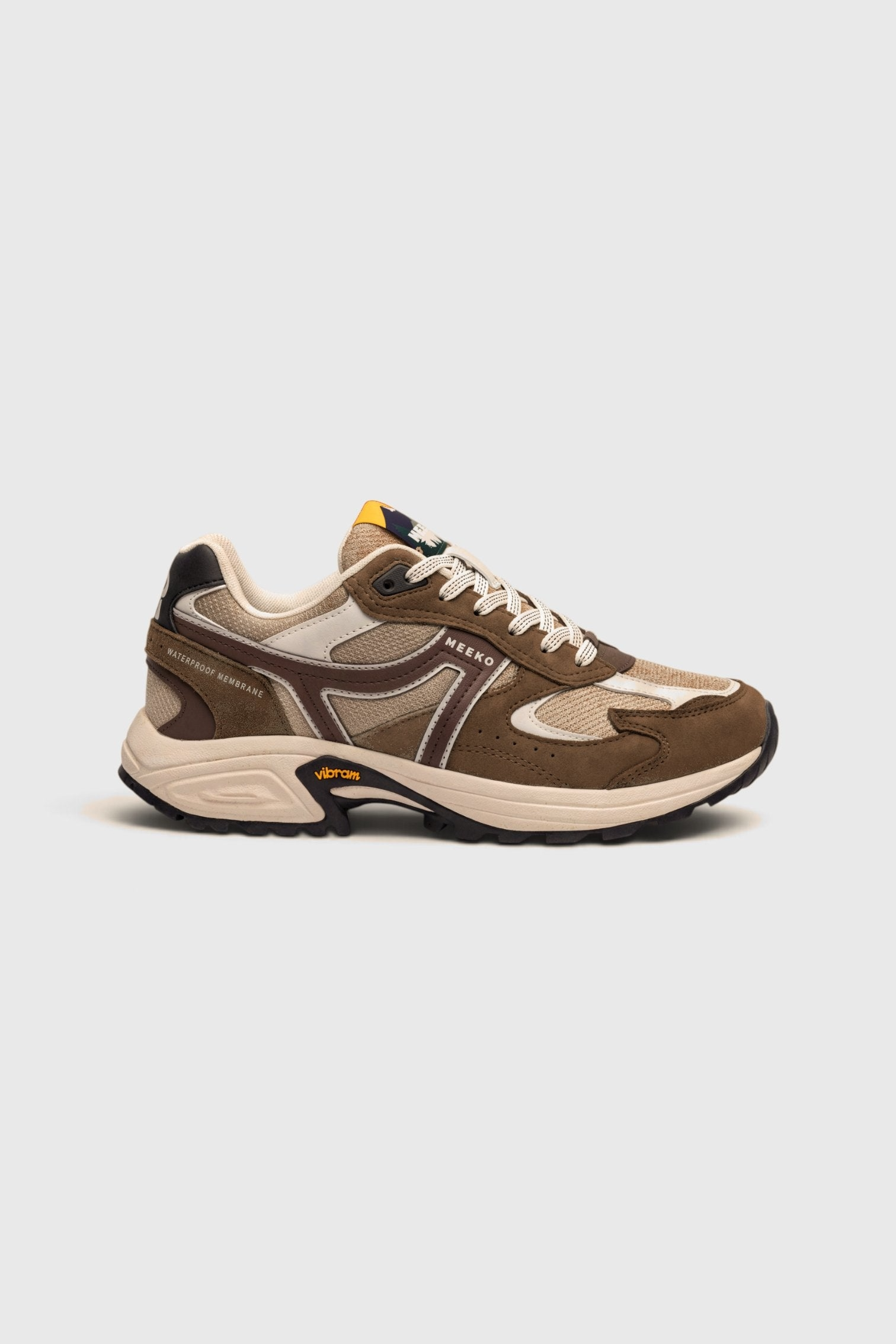 MEEKO Herren vegan Sneaker Capra Lucallaccio Braun