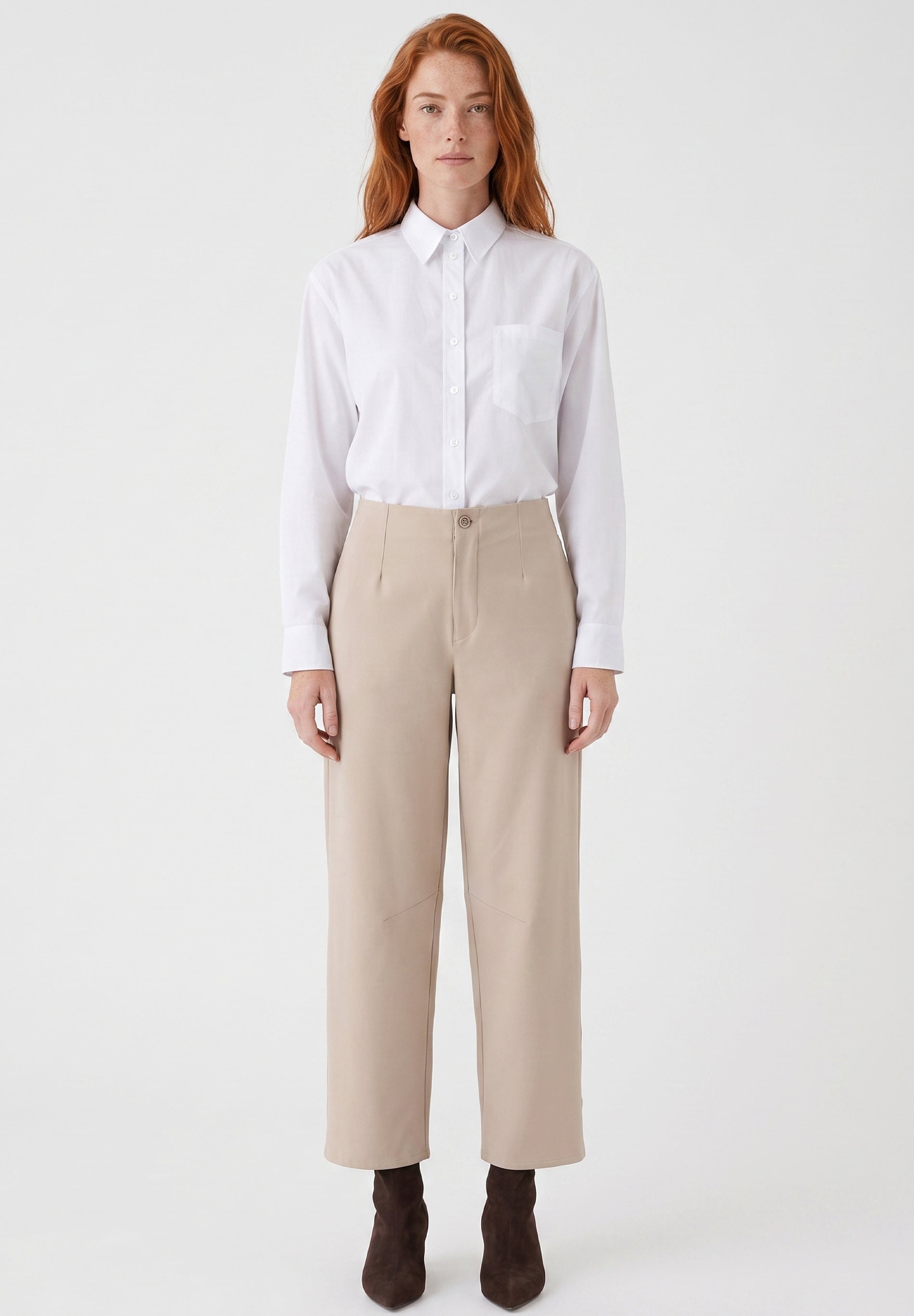 ORGANICATION womens vegan Shirt Blouse White