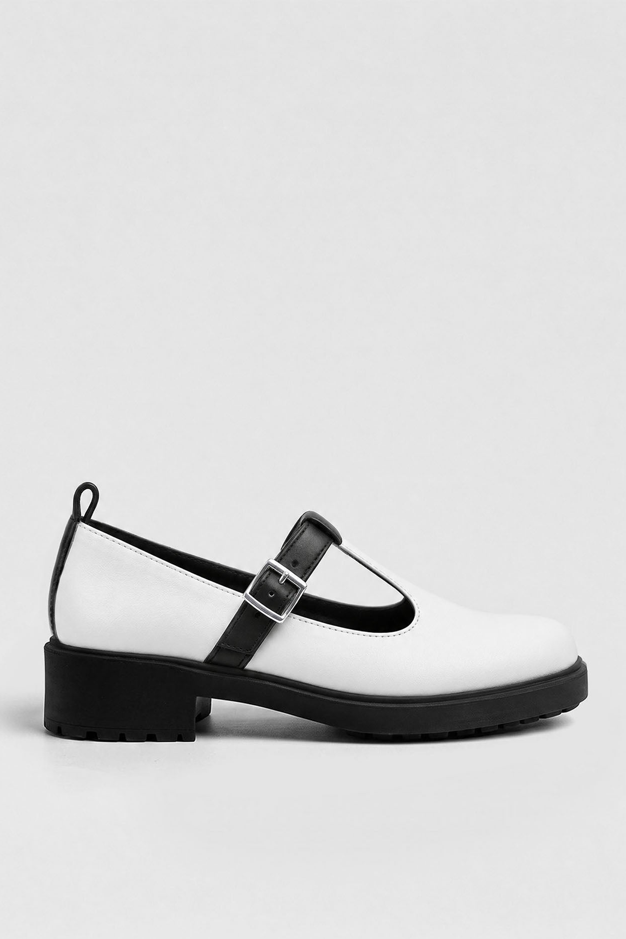 BOHEMA Damen vegan Schuhe Mary Jane Curtsy Wei&Atilde;Ÿ/Schwarz