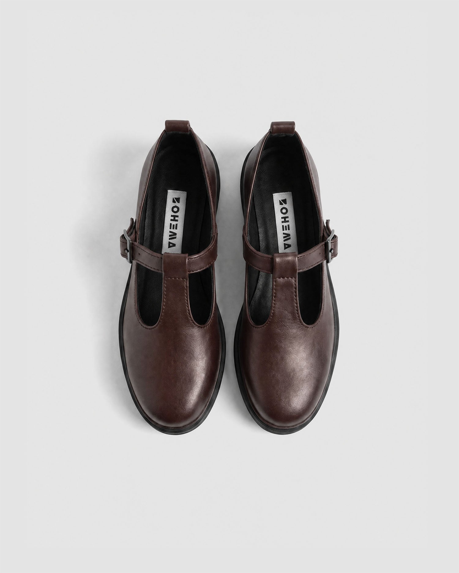 BOHEMA womens vegan Shoes Mary Jane Curtsy Brown