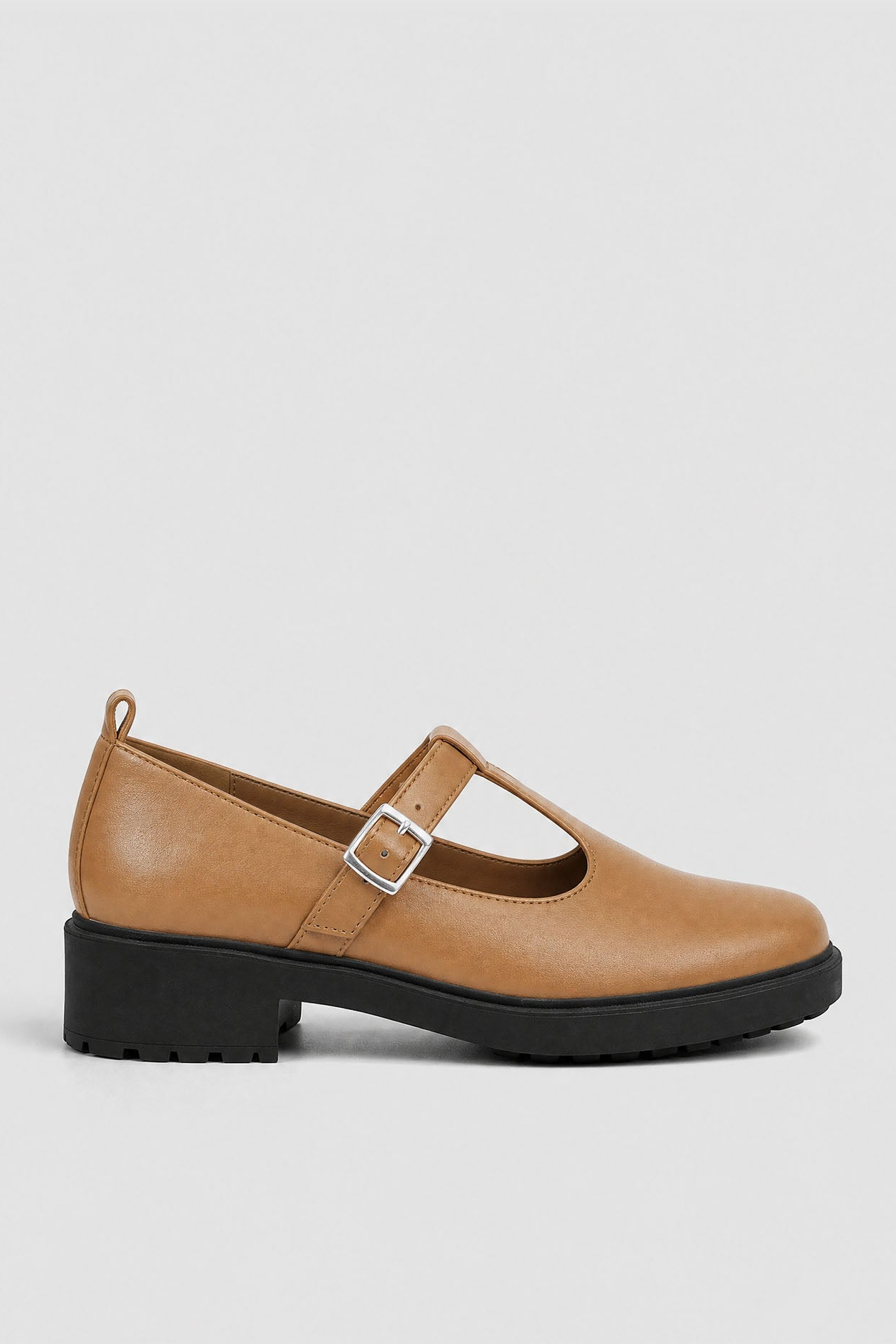 BOHEMA Damen vegan Schuhe Mary Jane Curtsy Kamelbraun