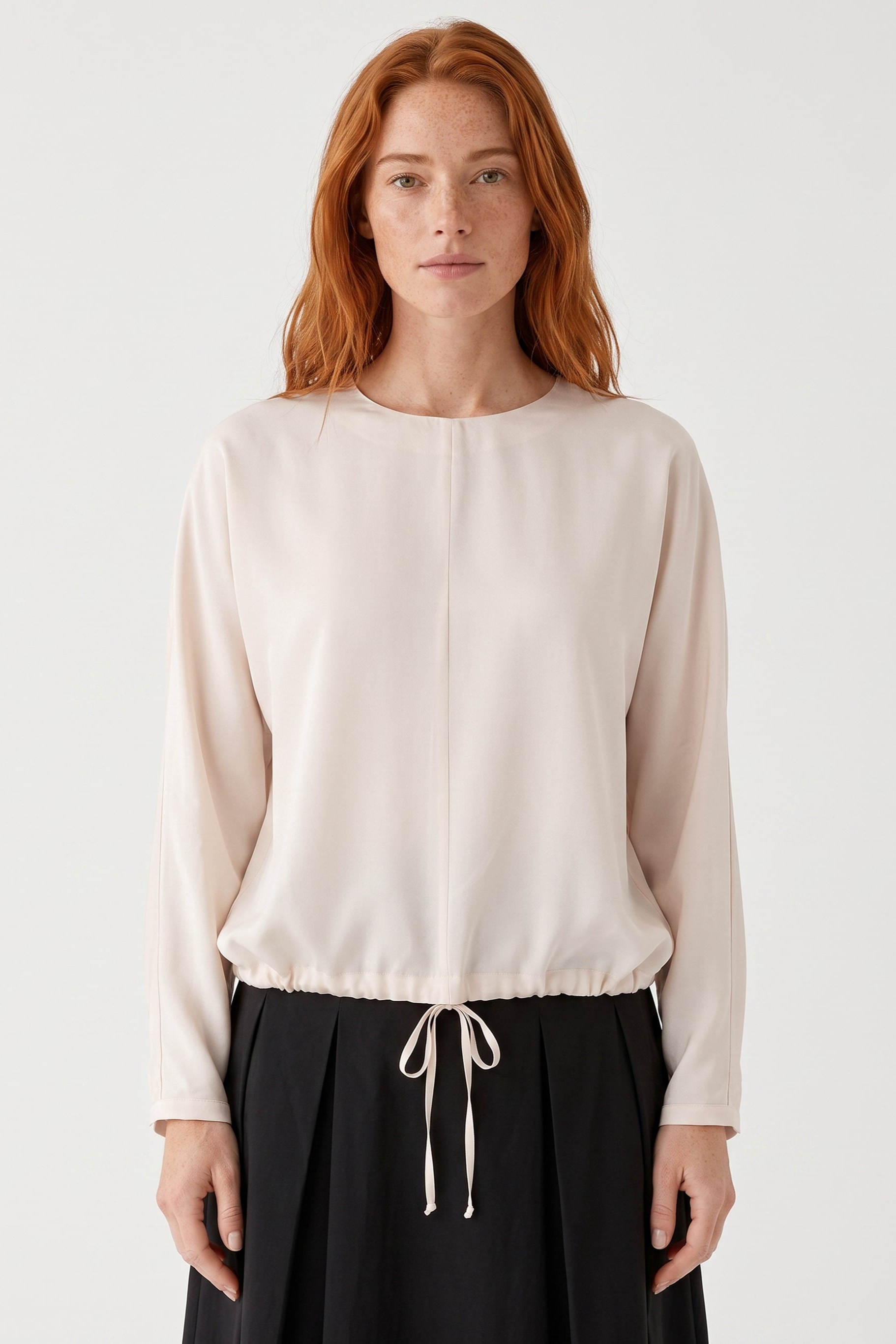 ORGANICATION Damen vegan Bluse Sand
